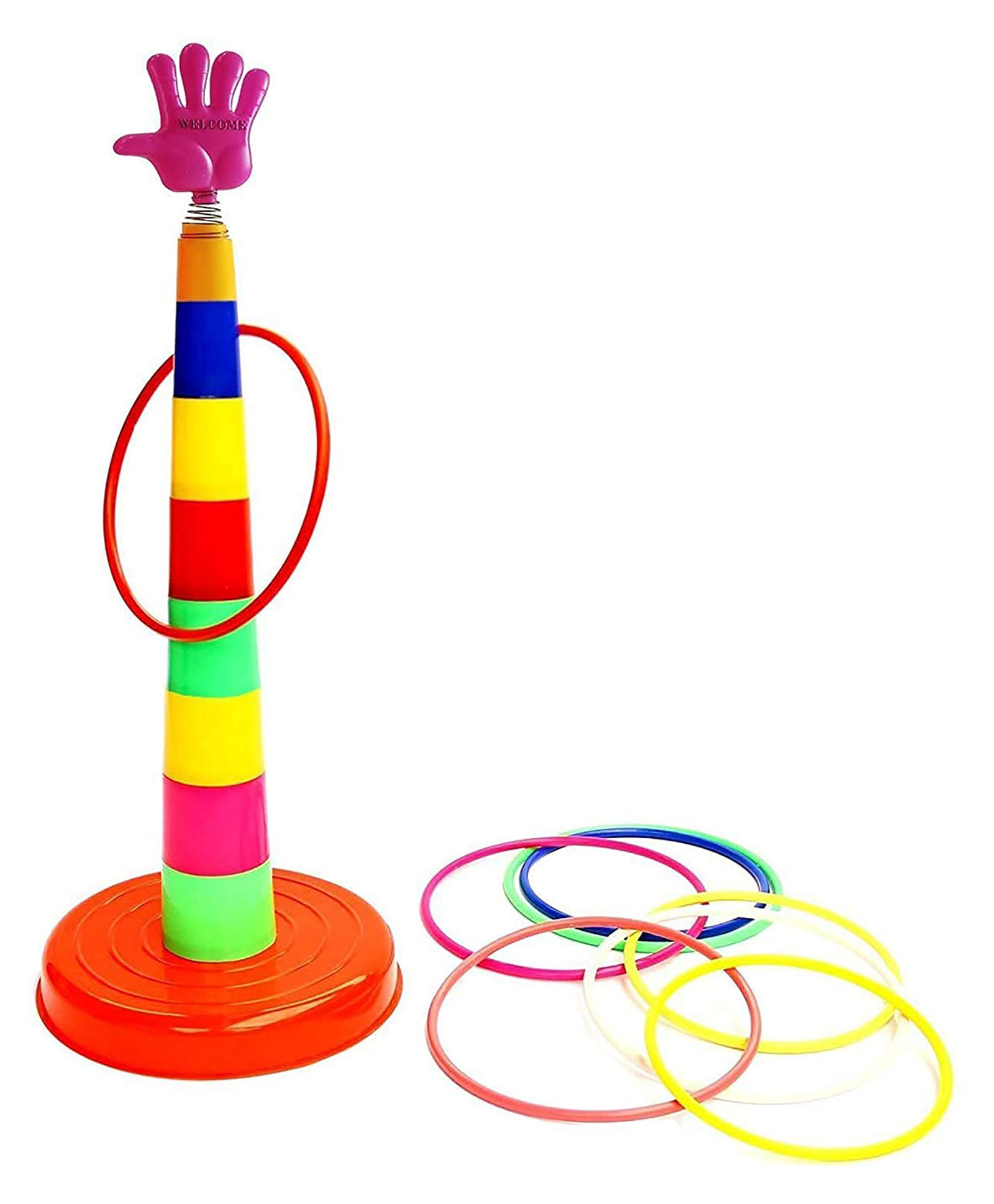 Smartcraft Ring Toss Quoits Hoopla Throw Game for Kids (Multicolor) Pack of 1-picture-26