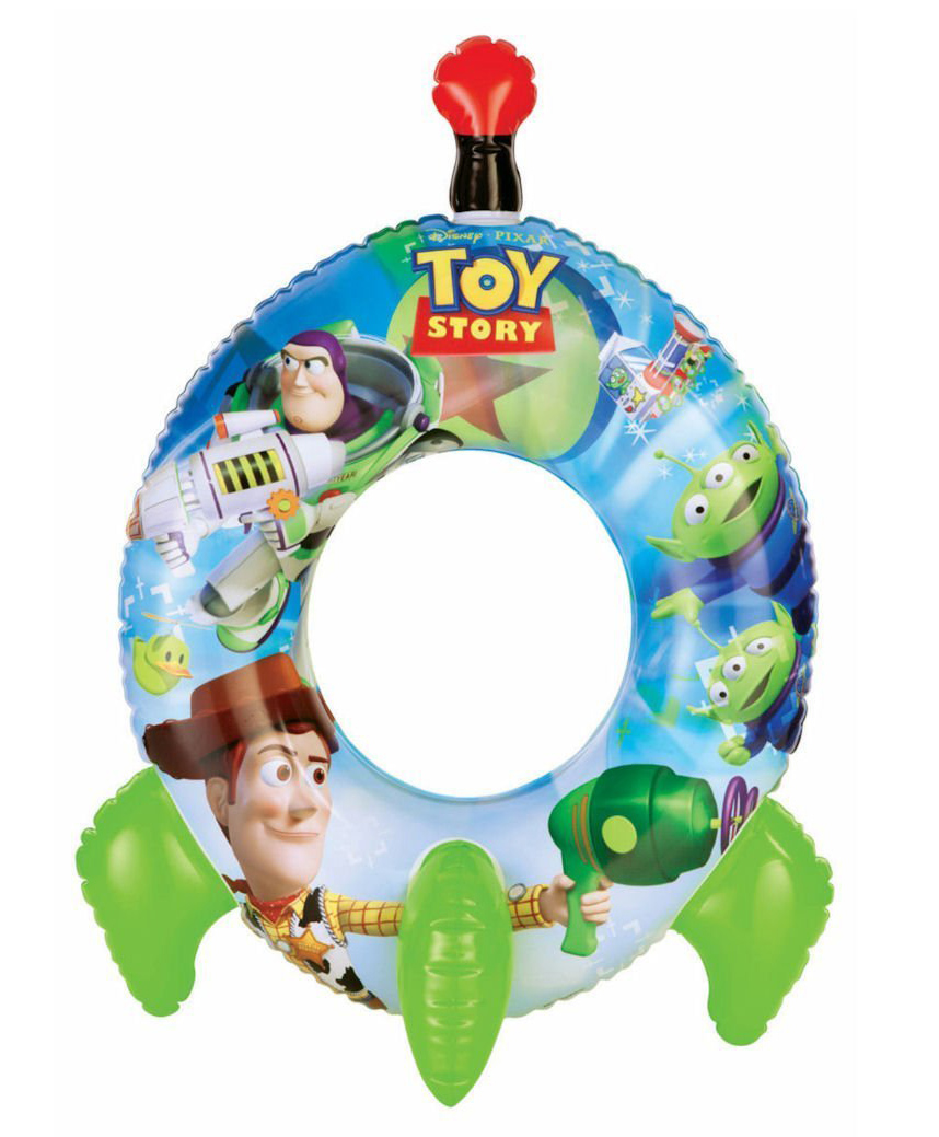 Intex Inflatable Toy Story Rocket Swim Ring Water Pool Floater Kids - Multicolor-image-13