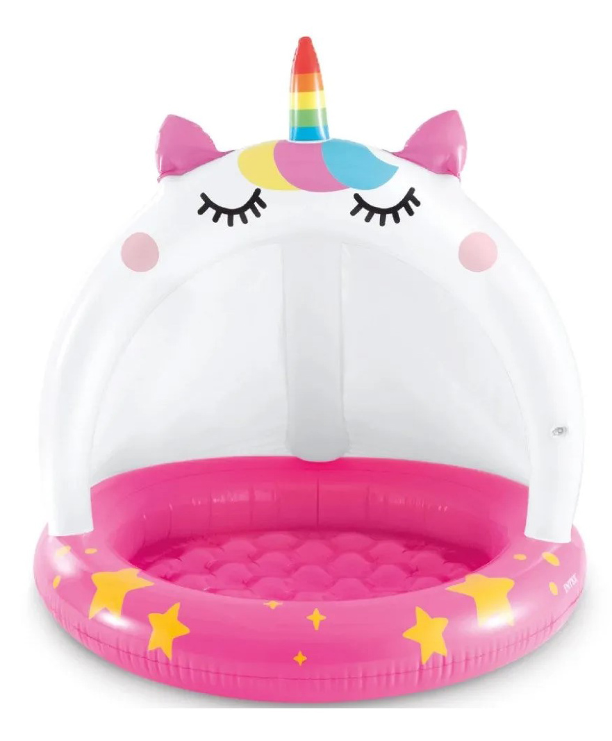 Intex Inflatable Swimming Caticorn Kiddie Water Pool For Kids And Babies - Multicolor-picture-12