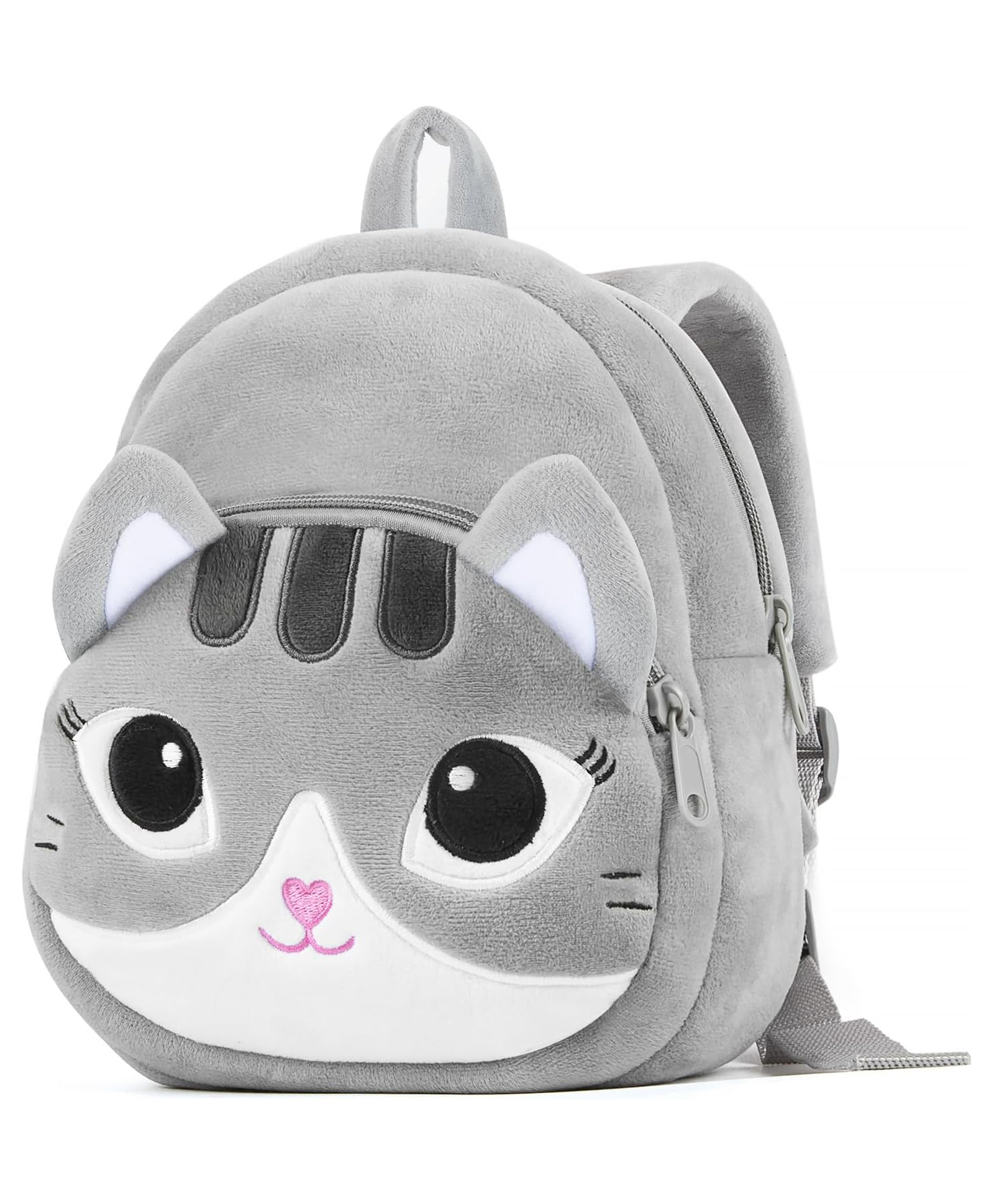 Frantic Premium Quality Soft design Grey Twinkle Cat Bag for Kids-image-34