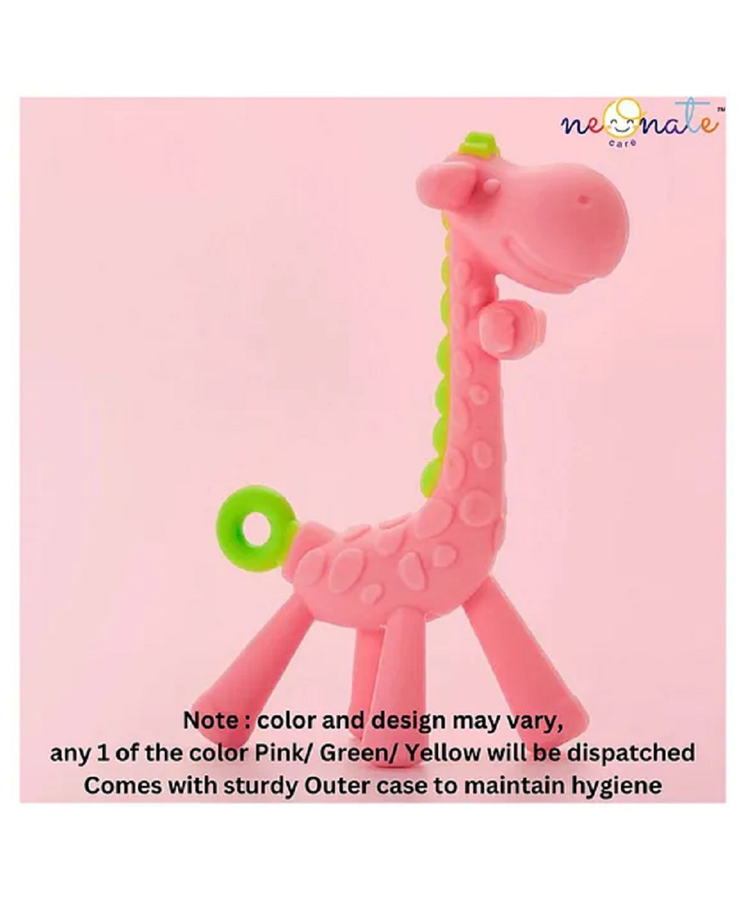 neonatecare Neonate Care Giraffe Shape Silicone Teether - Pink (color and design may vary)-picture-24