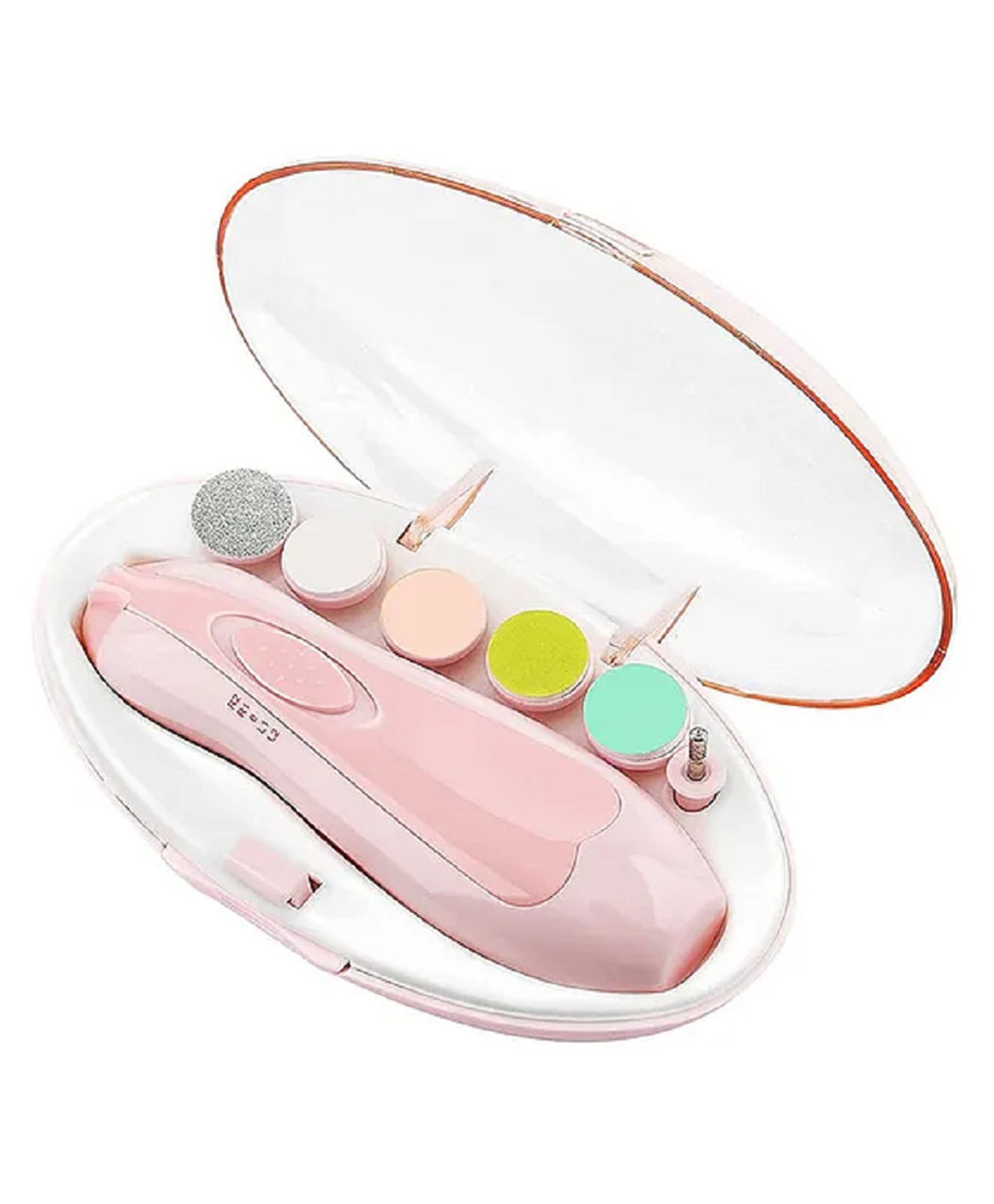 neonatecare Neonate Care Baby Electric Nail Trimmer with 6 attachment - Pink ( color and design may vary)-picture-7