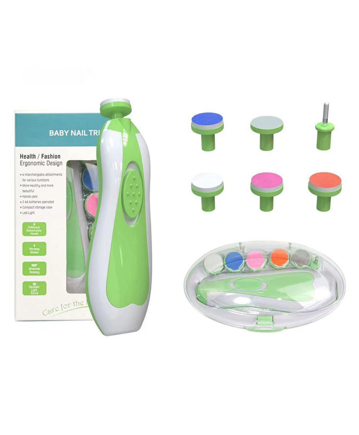 NeonateCare Baby Nail Clippers Safe for Newborn 6 Grinding Heads- Multicolor ( color and design may vary)-image-24