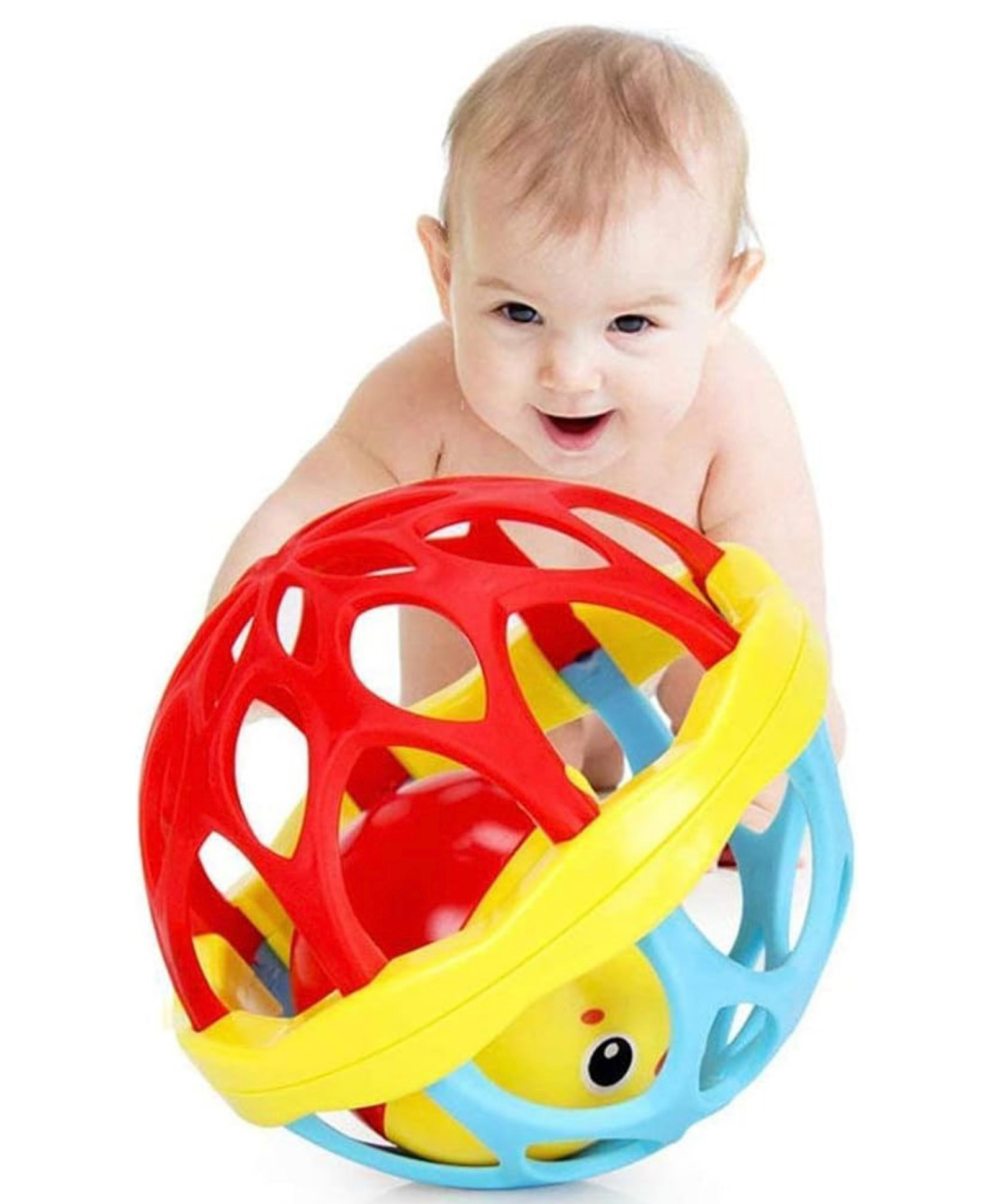 ARCADE TOYS Biggie Rattle & Teether Ball for Kids - Multicolour-picture-15