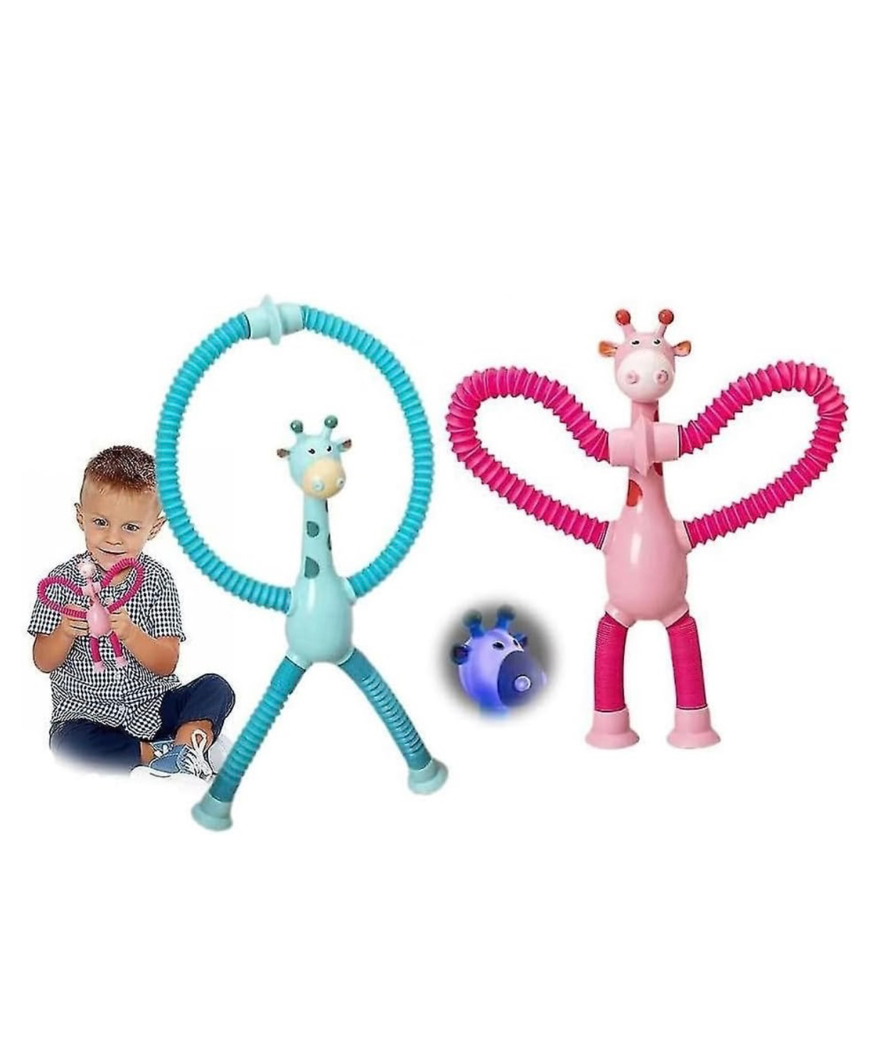 ARCADE TOYS Telescopic Suction Cup Giraffe Stretchy Toy With Light for Kids(Pack of 2) - Colour may vary-picture-47