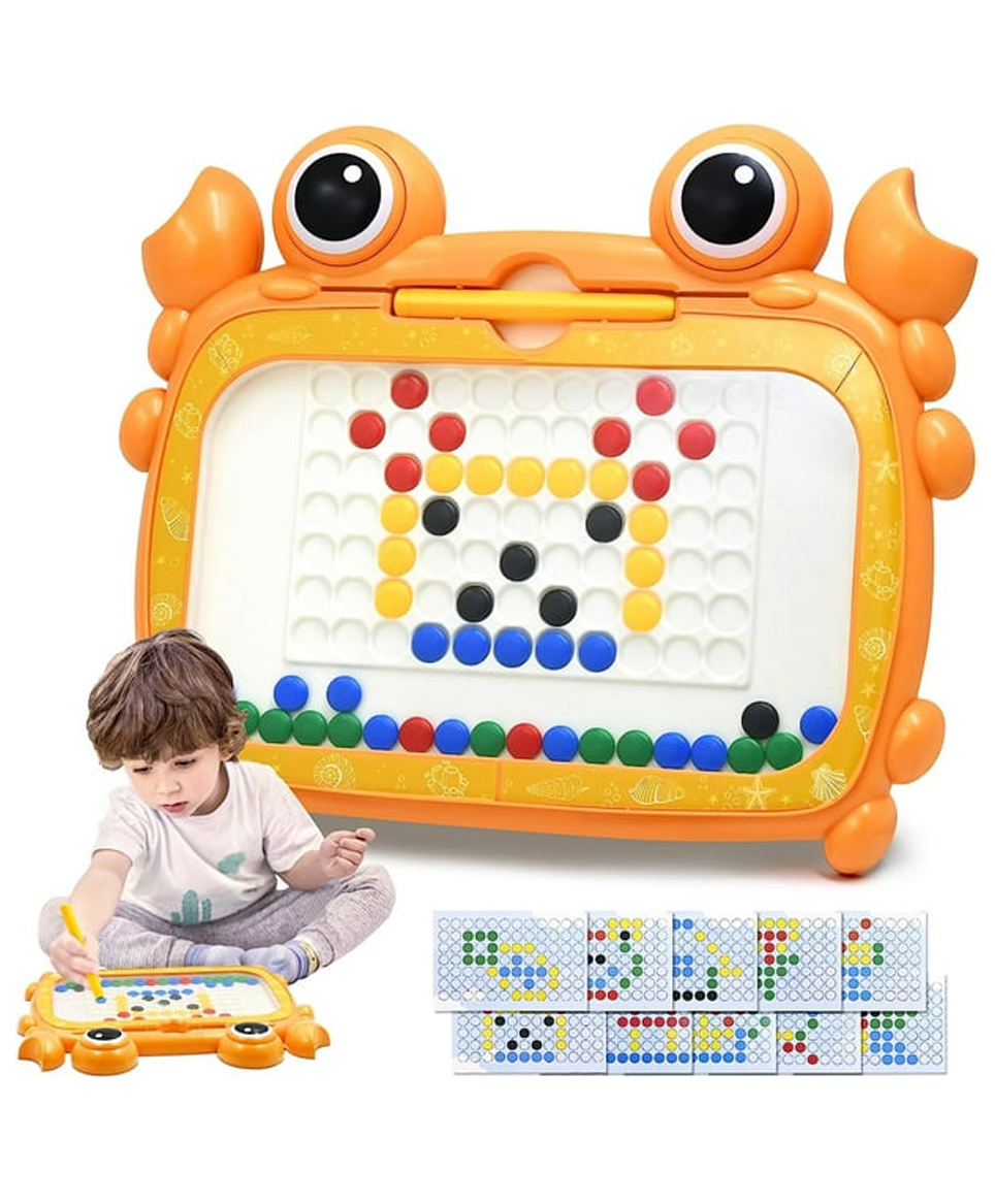 ARCADE TOYS Magnetic Dot Art Drawing Board for Kids - Colour & Design may vary-image-24