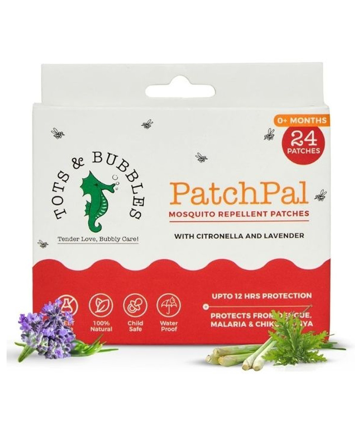 TOTS & BUBBLES - PatchPal Mosquito Repellant Patches - 24 Patches - Pack of 1