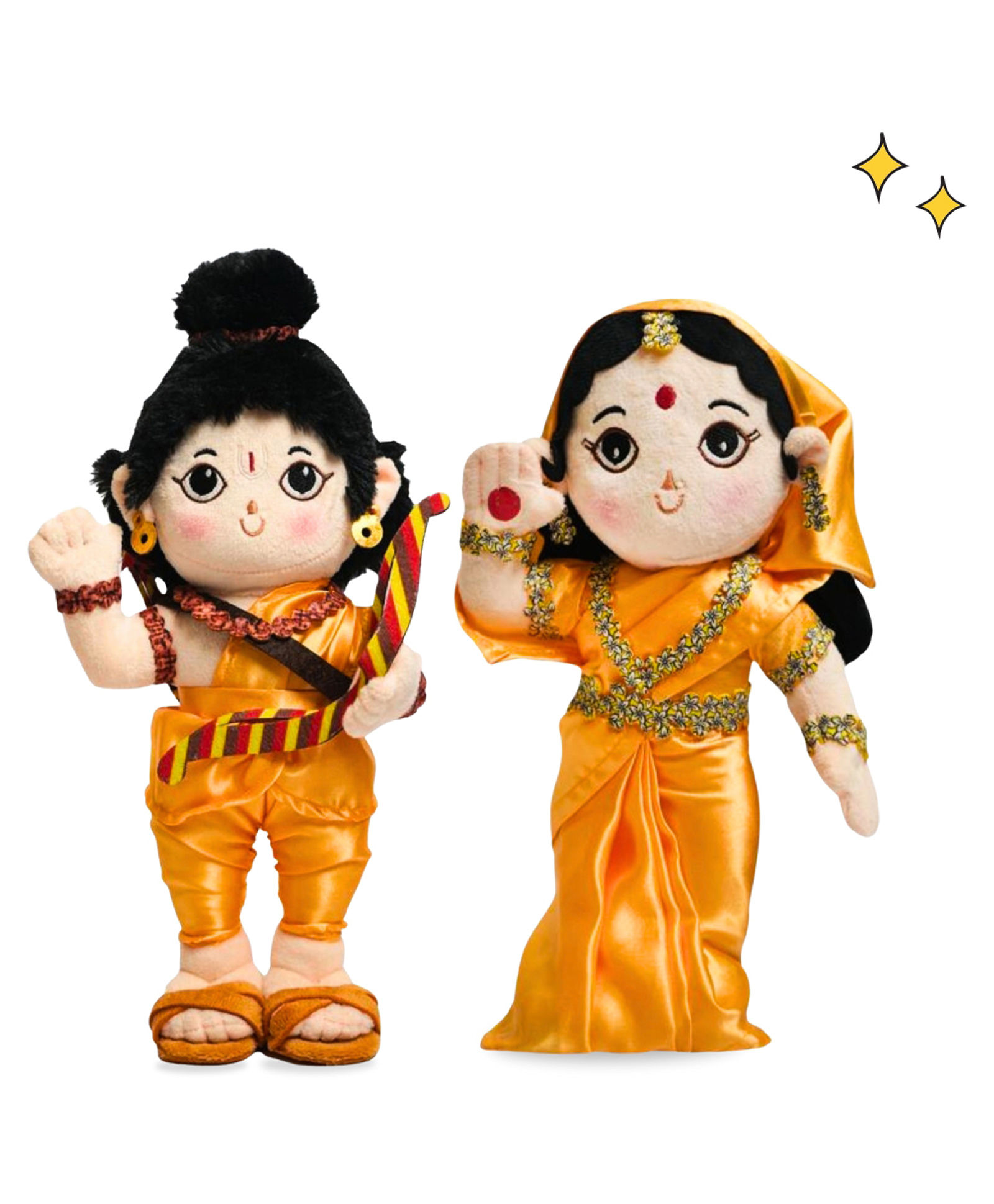 Panda's Box Baby Rama & Devi Sita Combo  Soft Plush Toys-picture-10