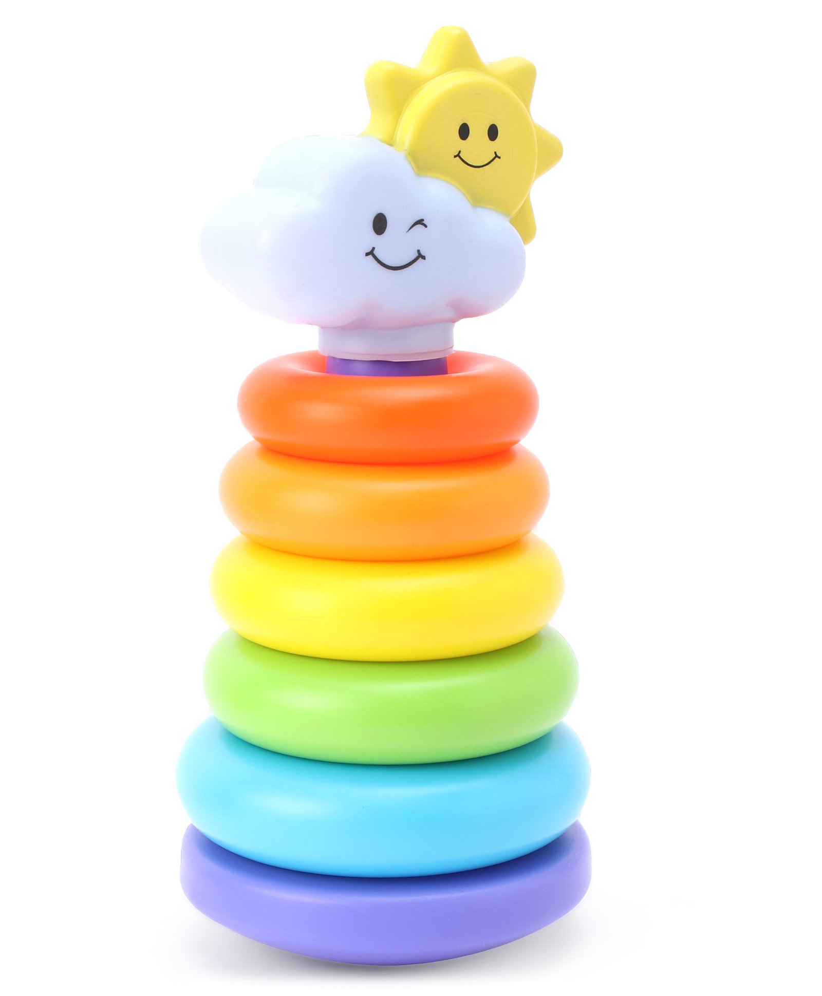 PlayMagic Rainbow Rocking Ring Stacker Multicolour - 7 Pieces-picture-27