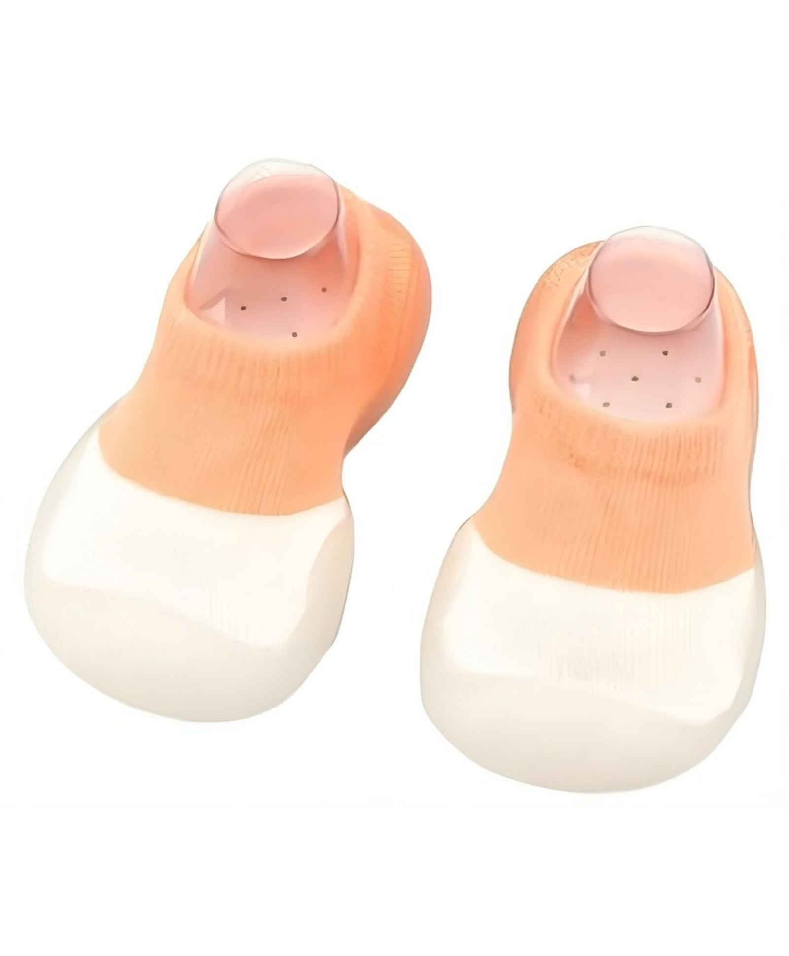 MOMISY Anti-Skid leather soled 2 Color Shoe Socks for Baby Boys and Baby Girls-12 to 24 months, Medium (Orange, 12-24 Months)-image-31