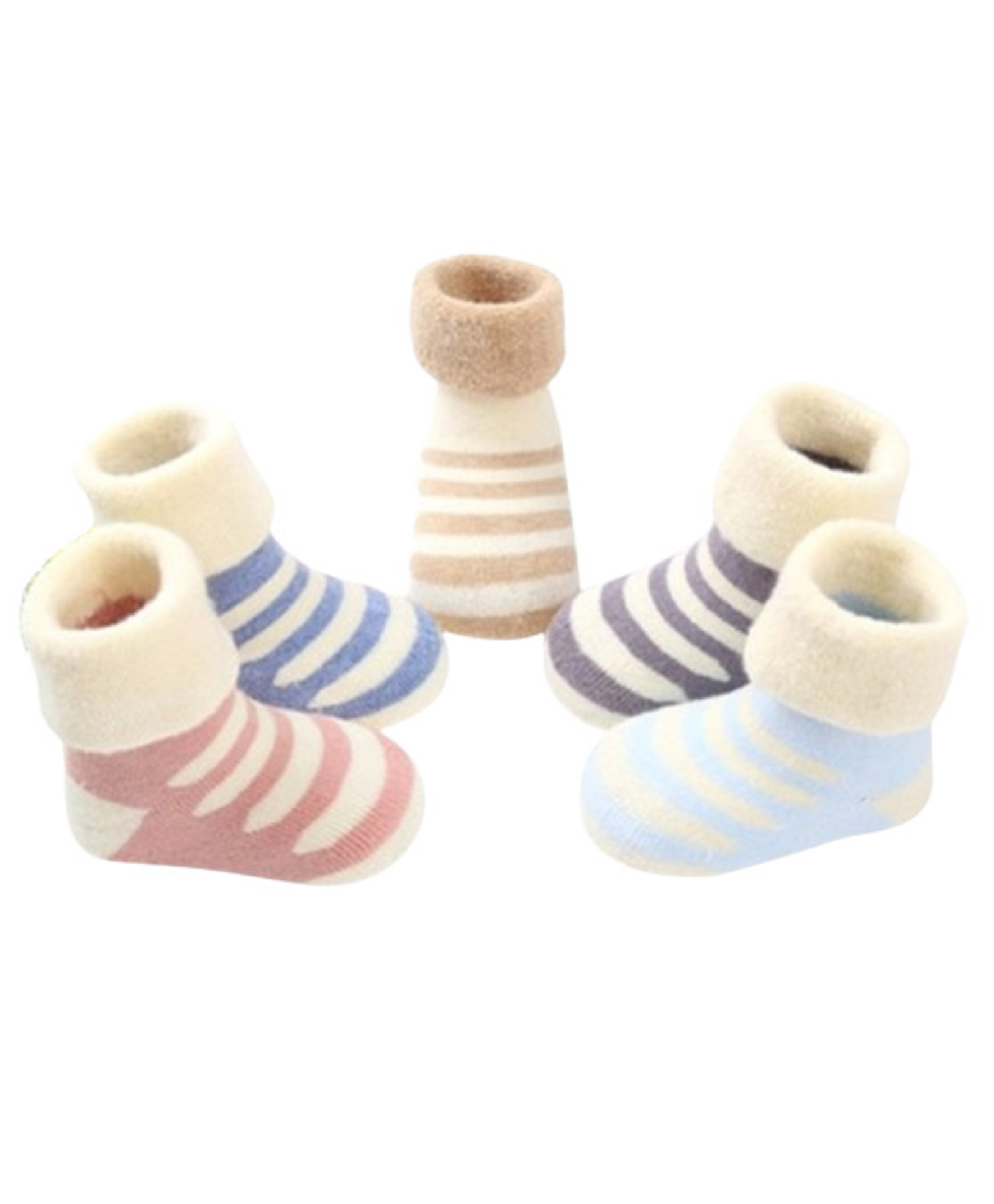 MOMISY 5 Pairs Baby Girl Boys Tube Socks Toddlers Infant Solid Color Boat Spring and Autumn Socks Stretch Baby Socks (Multicolour, 6 Year to 8 Year)-picture-5