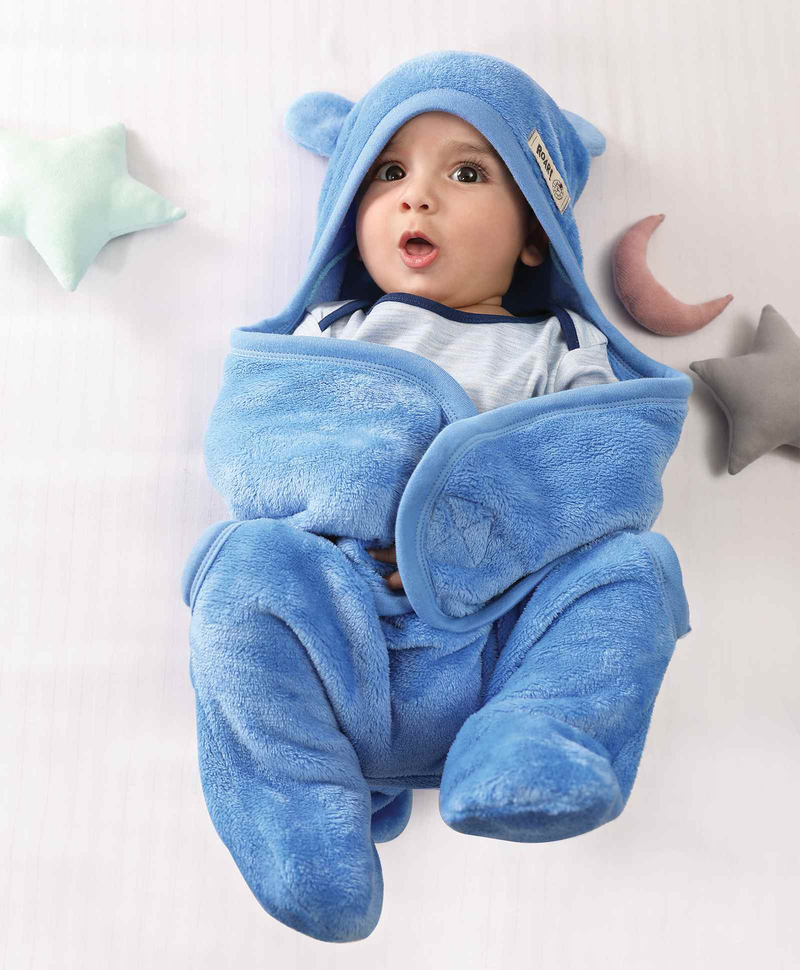 Mi Arcus Premium Flurry Hooded Blanket - Blue-image-14