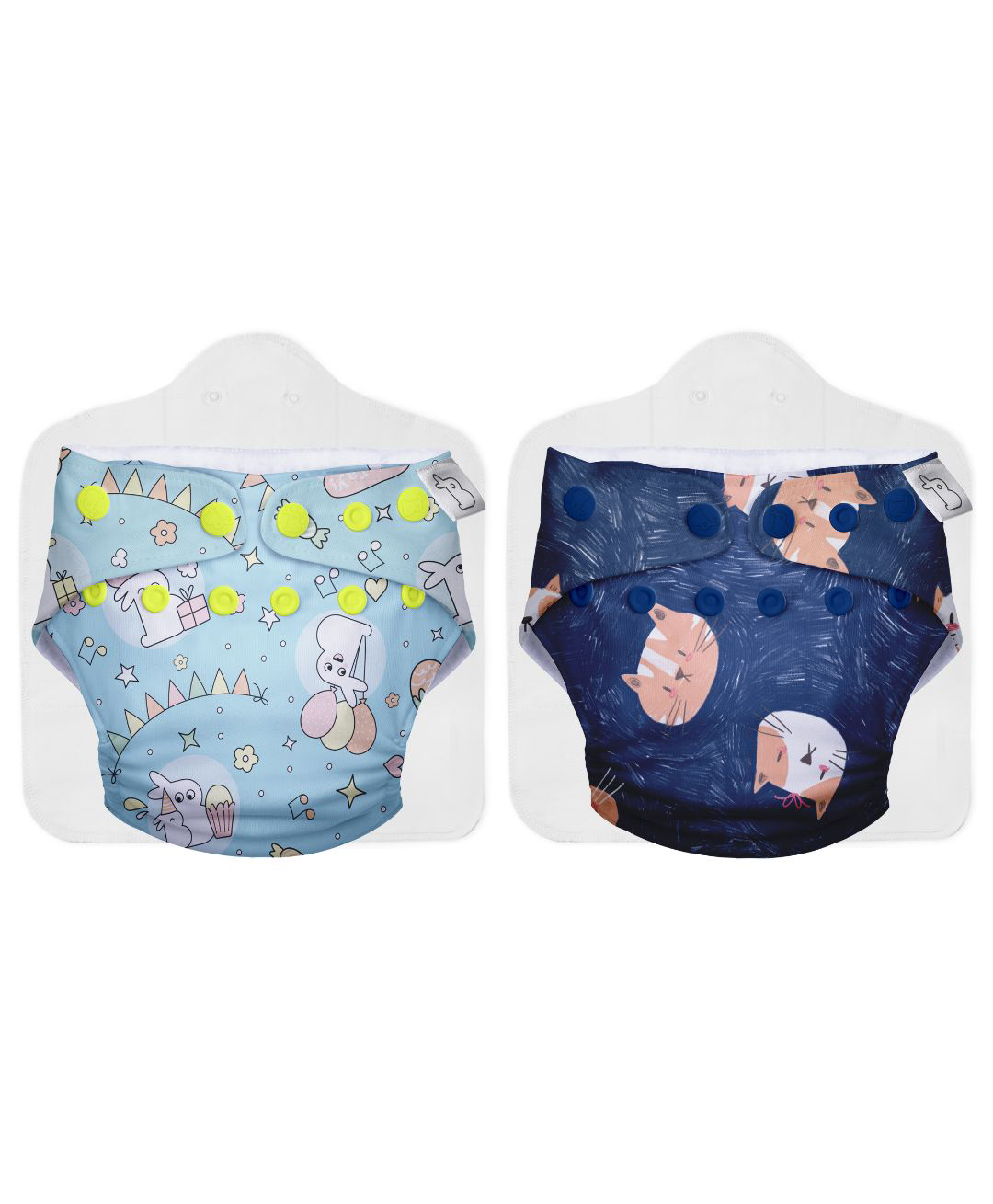 SuperBottoms Cloth Diapers for babies - Cloth Diaper Combo Pack of 2 Freesize UNO- New Version| Reusable Cloth Diapers for babies 0 to 3 years | With 2 organic cotton inserts/pads-image-9