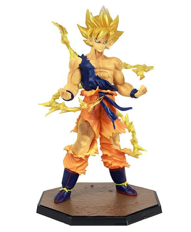 Awestuffs Dragonball Anime Super Saiyan 2 Fire Large Action Figure Limited Edition Figure Toy Statue Merchandise for Anime Lovers (18 cm)-image-32