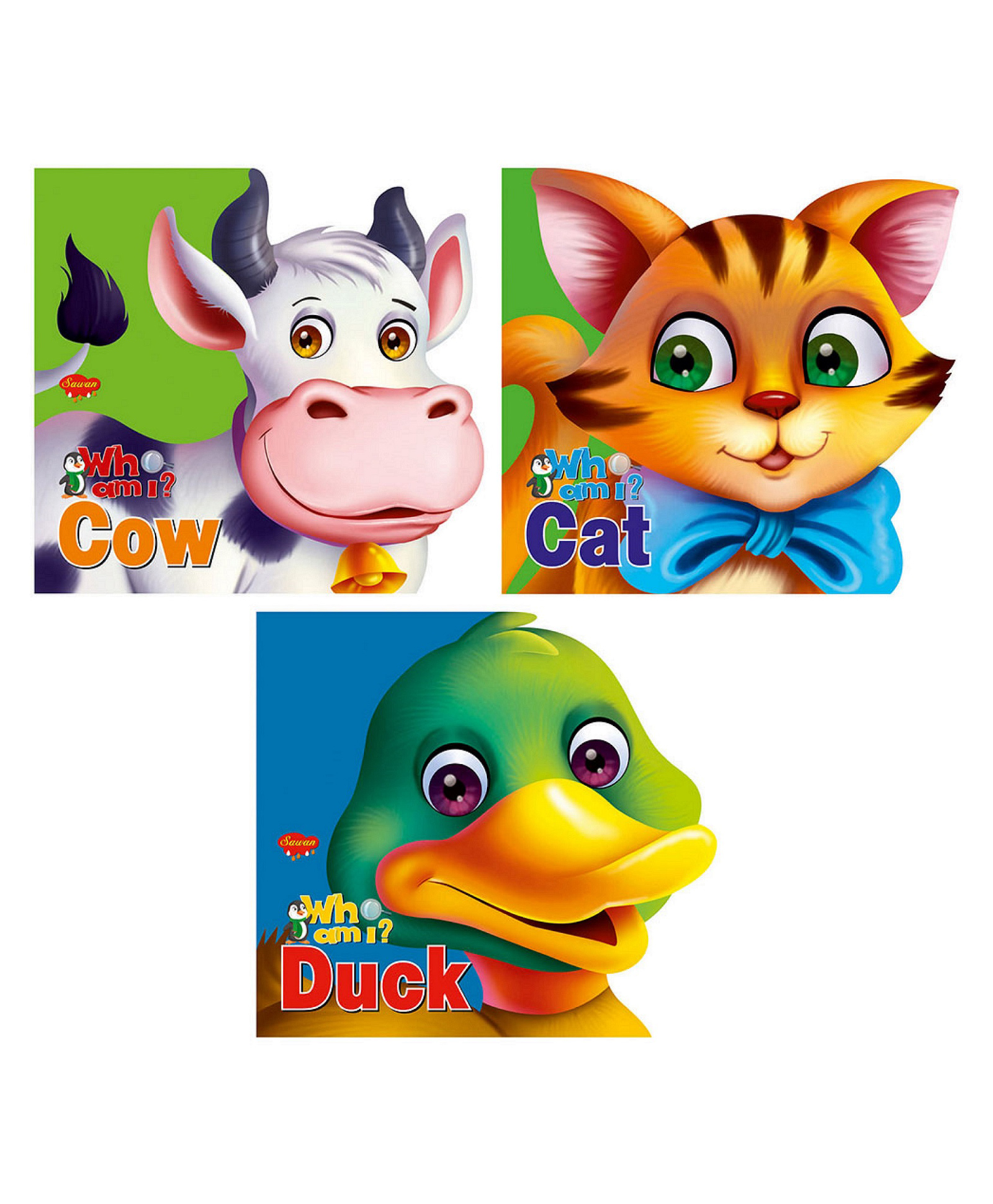 Who Am I Story Books Of Cat Cow & Duck Board Book Pack of 3- English-image-33