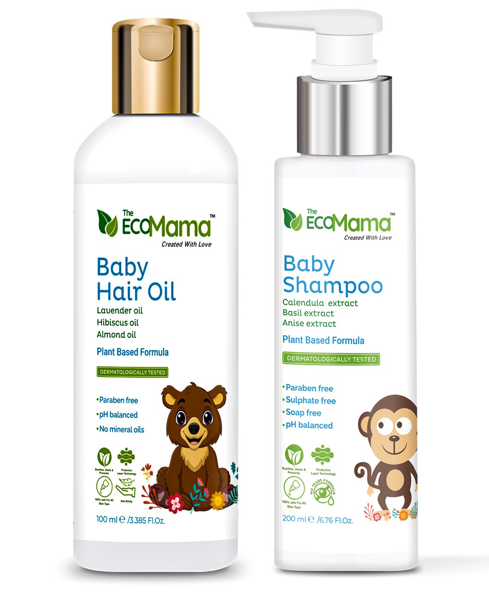 The Eco Mama Baby Hair Oil & Baby Shampoo Combo with Natural Ingredients (100 ml + 200 ml)-image-28