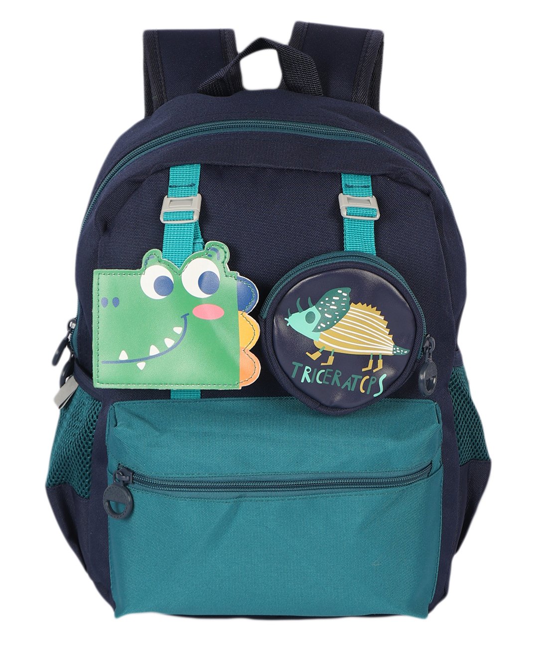 Passion Petals Unisex Croc School Backpack For Kids - Green-picture-16