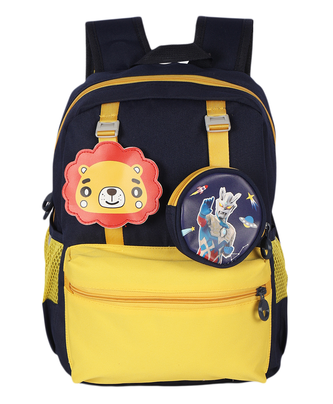 Passion Petals Unisex Lion School Backpack For Kids - Blue-picture-12