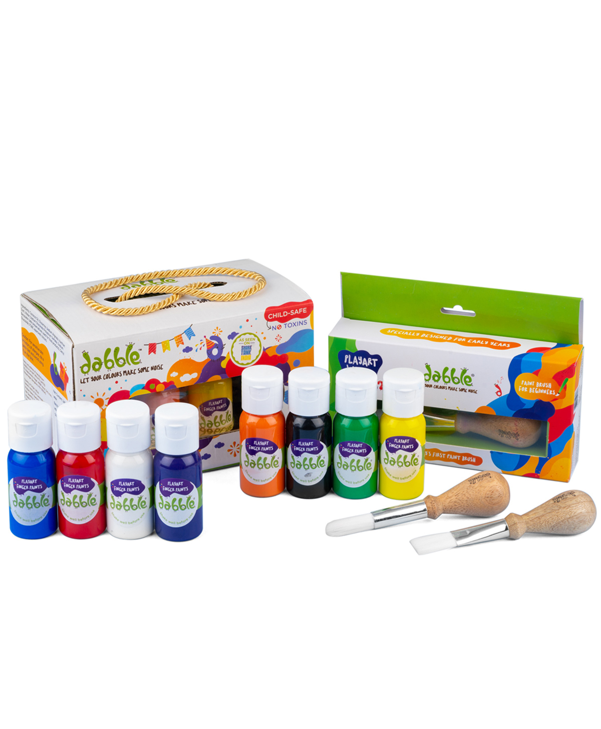 Dabble Baby's Starter Painting Plus Jumbo Brush Combo Kit - Multicolour-picture-27
