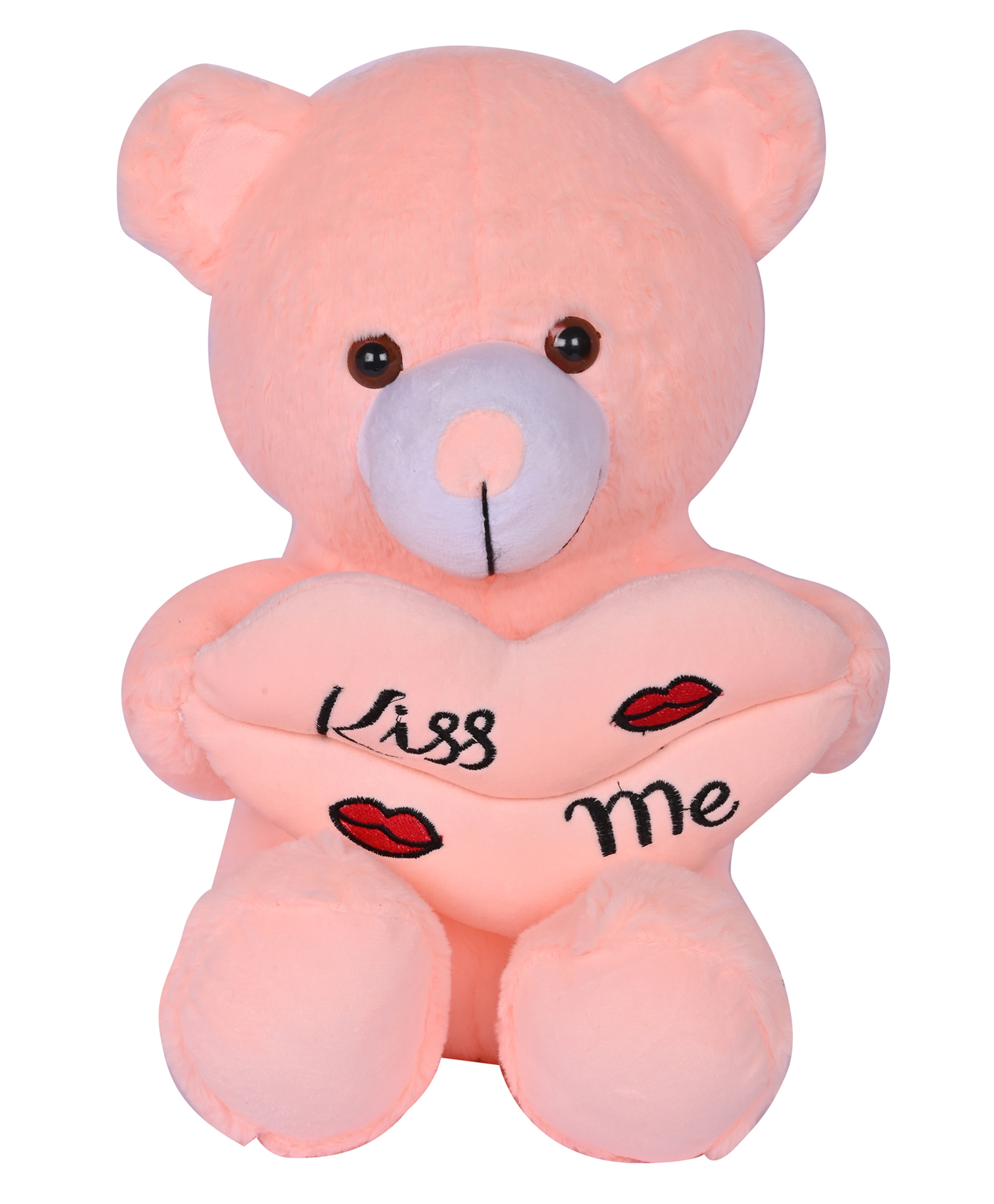 Besties Kiss Me Teddy Bear Peach - Height 40 cm-picture-23