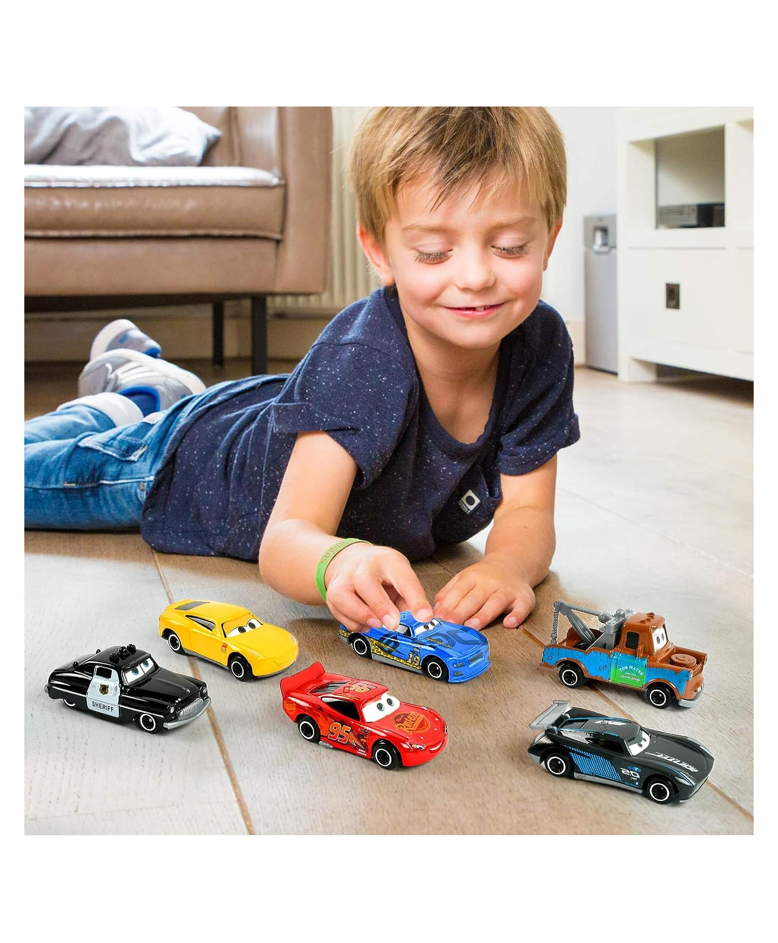 Sanjary  Diecast Metal Toy Hot Wheels Car Pack Of 6 -Color & Design May Vary-picture-11