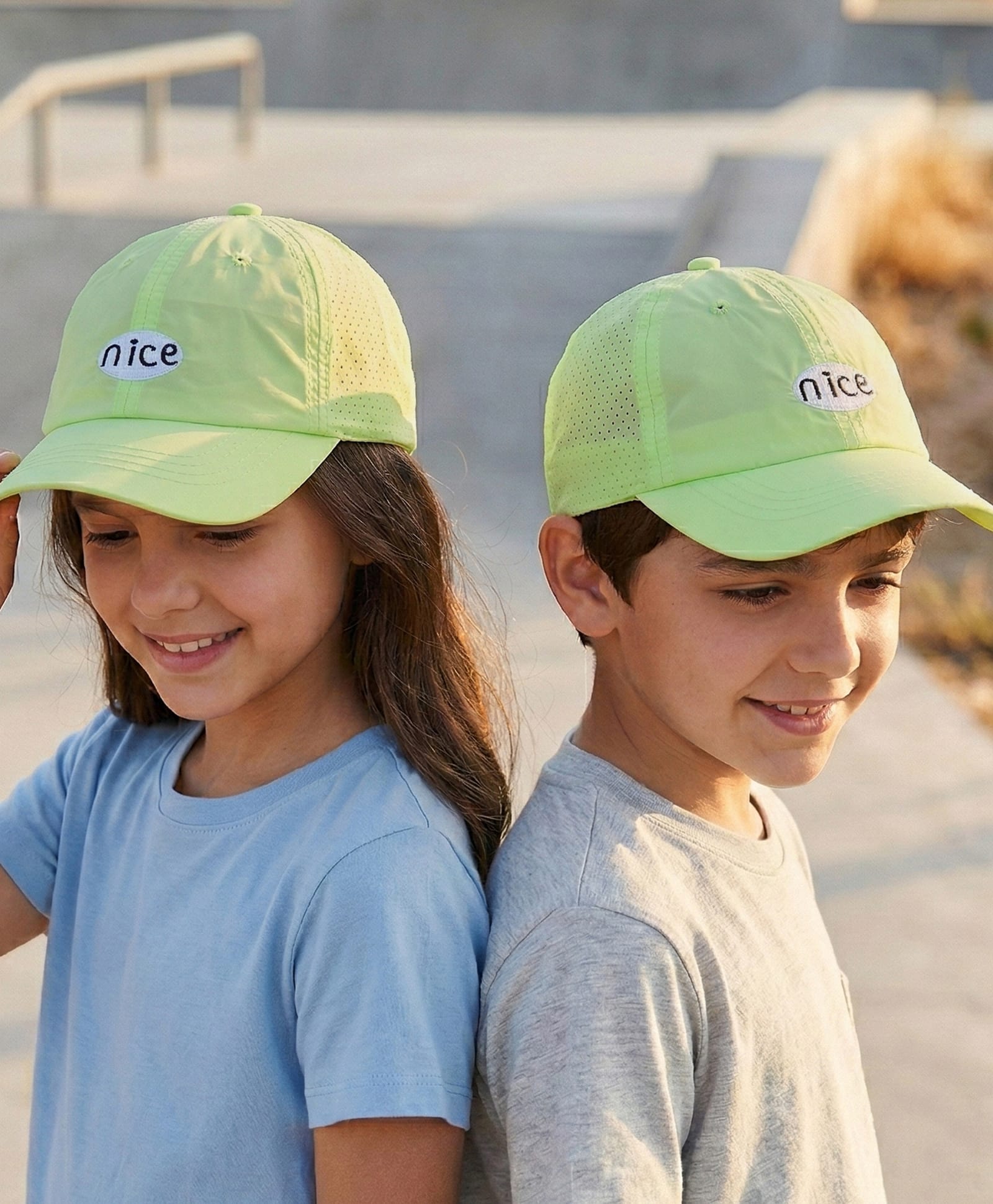 Pine Kids Baseball Cap with Text Print - Yellow-image-26