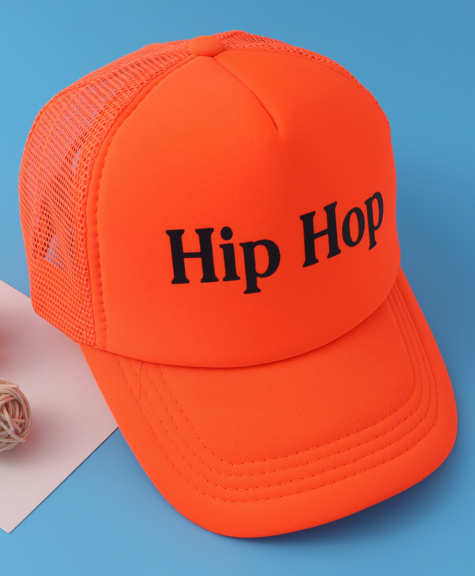 Babyhug Baseball Cap Text Print - Orange-picture-13