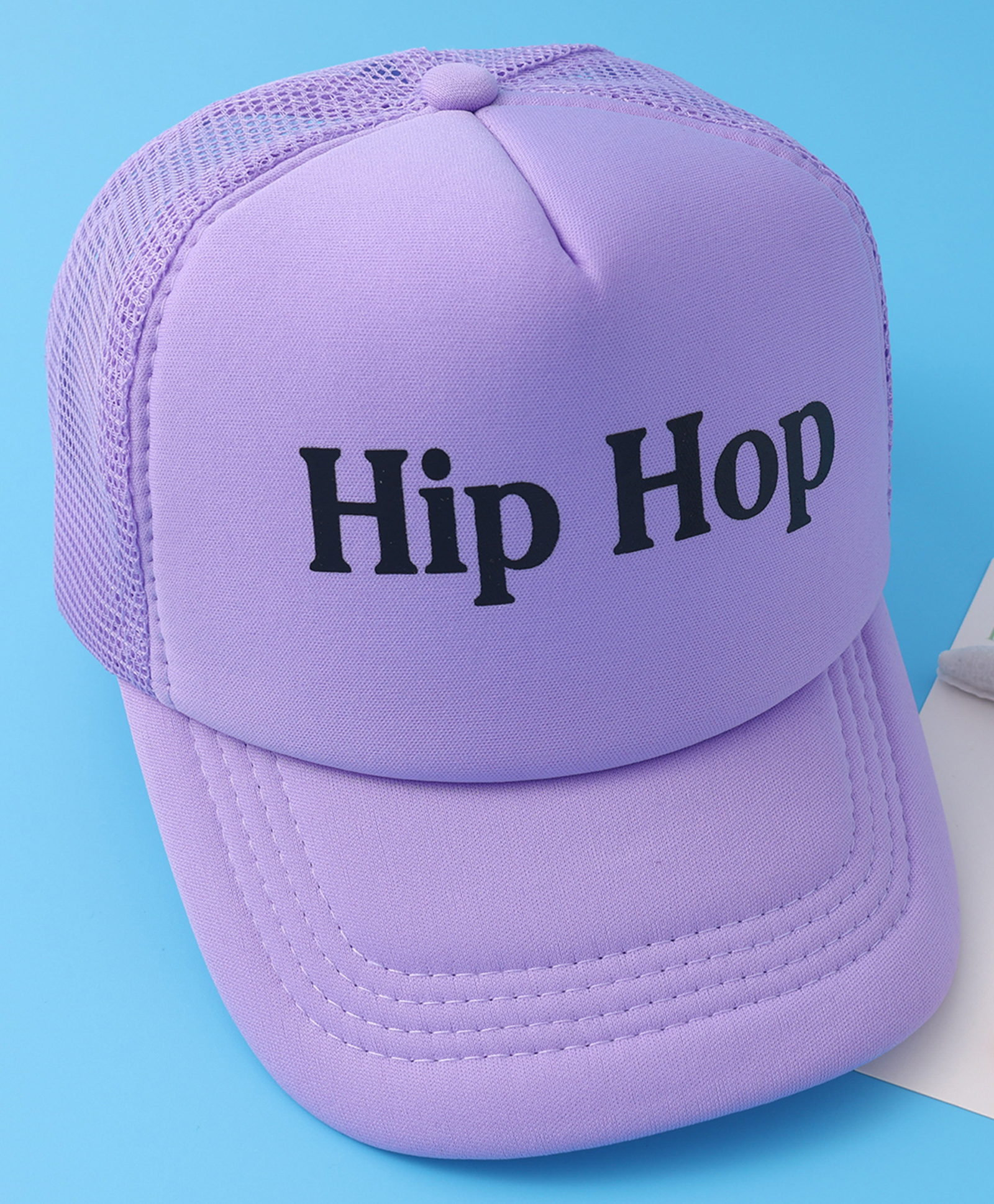 Babyhug Baseball Cap Text Print - Purple-image-20