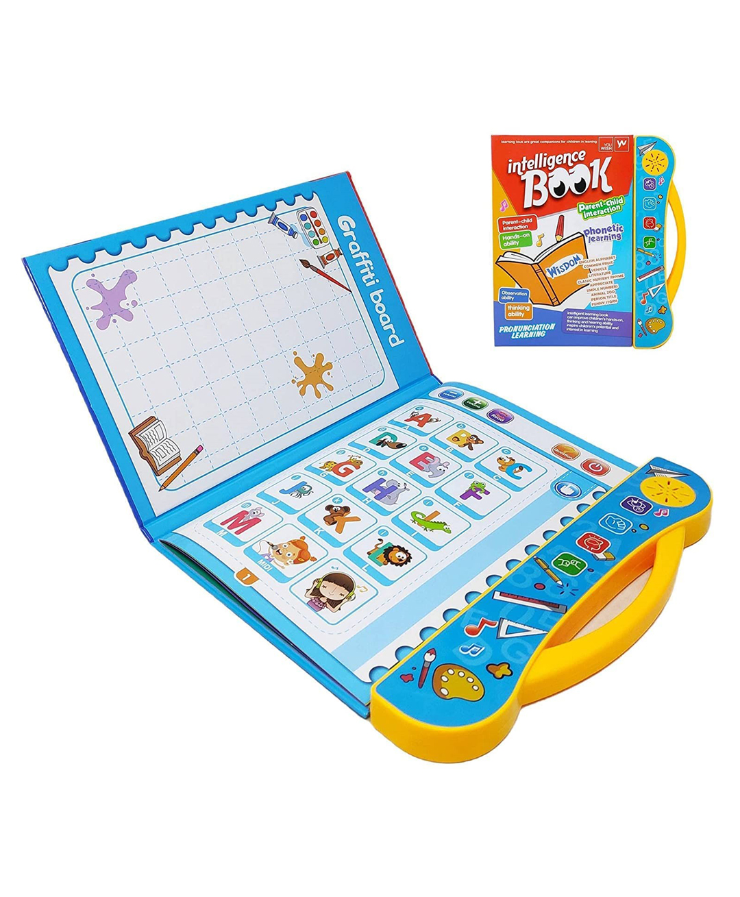 Oskart Interactive Learning Book For Kids Electronic Intelligent Book With Fun Activities Clear Voice Touch Sensors Multicolor (Includes Eraser)-picture-24