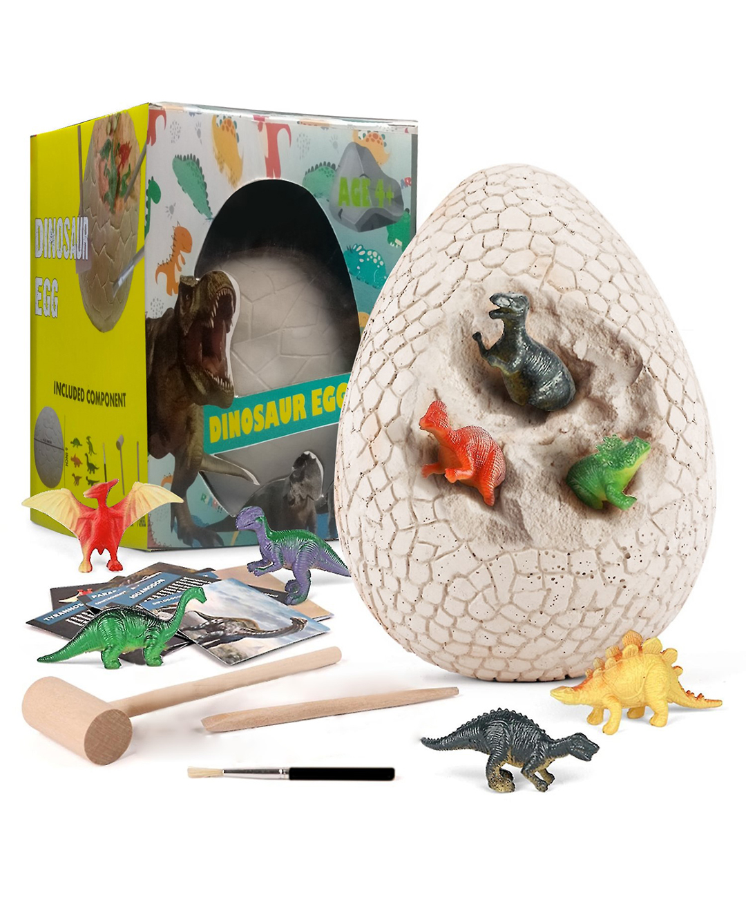 Oskart Dino Egg Dig Kit: Educational Science Activities  1 Jumbo Egg with 6 Surprise Dinosaurs STEM Toy Gift-image-29