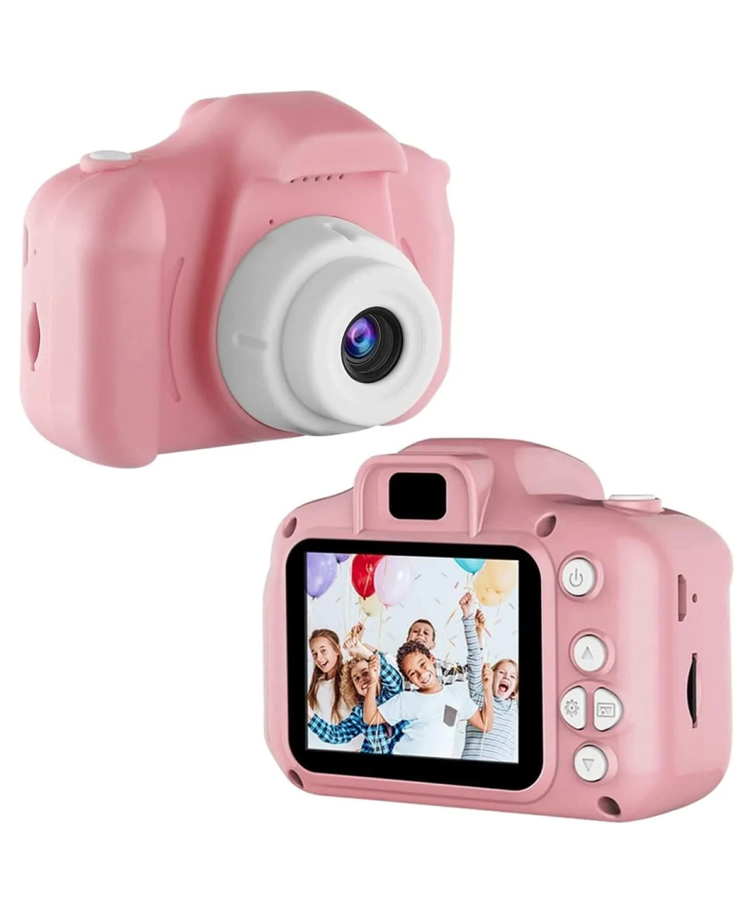Oskart Digital Camera for Kids 12 MP Video Recorder, Portable Design, 2 inch Screen, Inbuilt Games - Perfect for Child's Video Recording and Computer Webcam Fun (Pink) (SD Card required - not included)