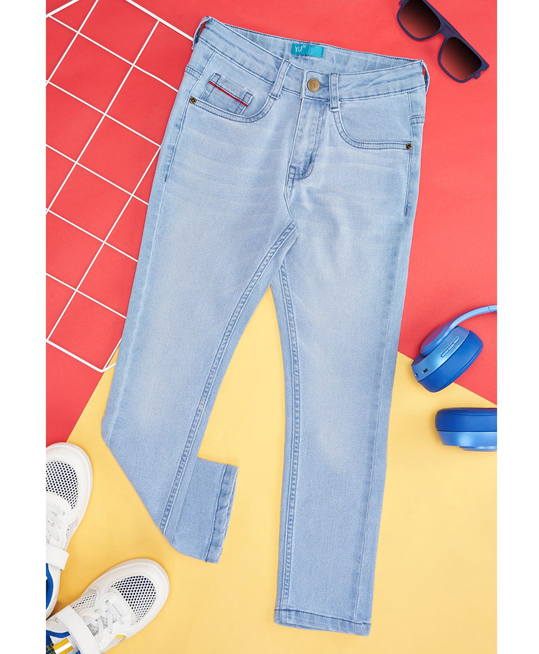 YU by Pantaloons Solid Jeans - Light Blue-picture-24