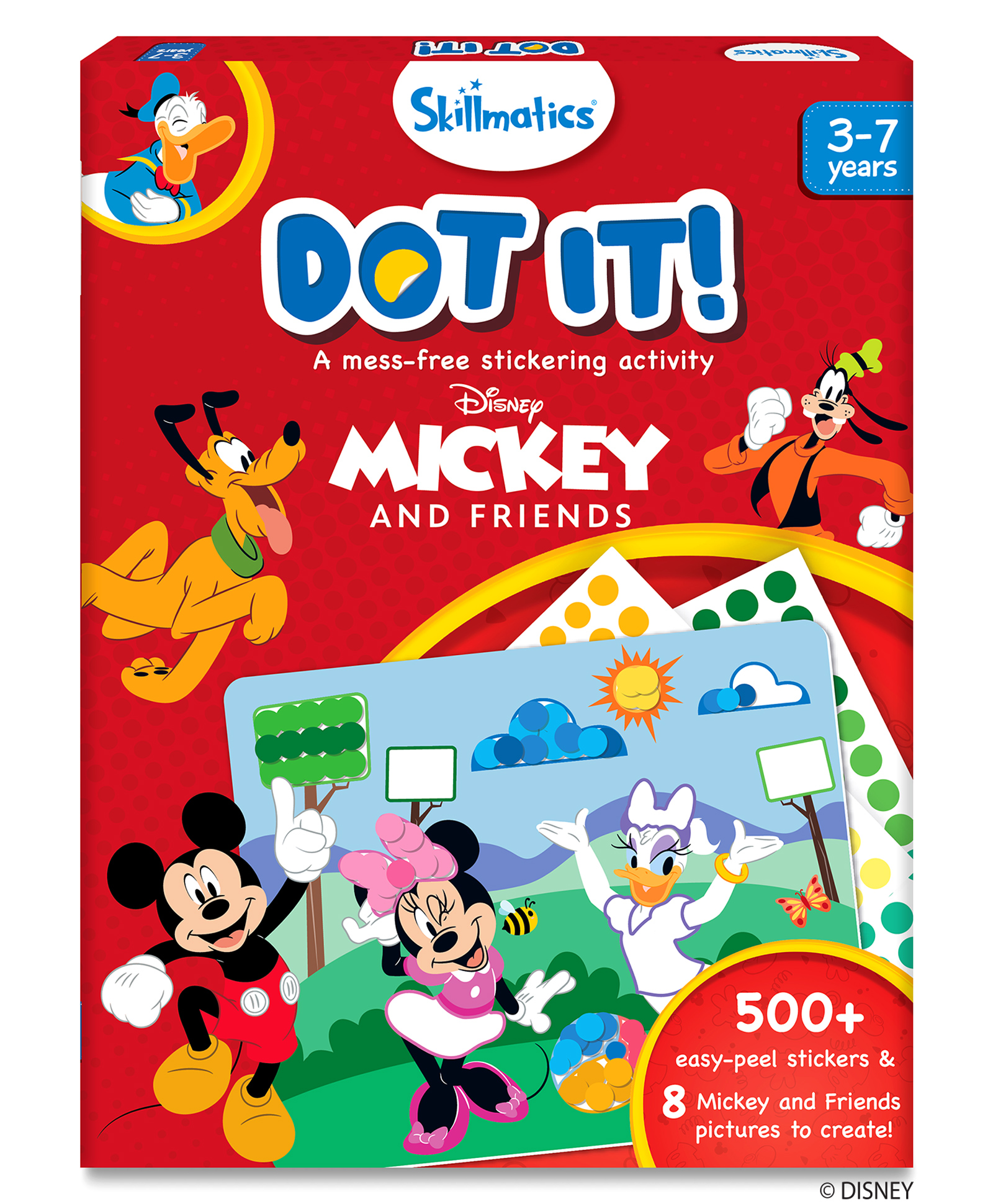Skillmatics Art Activity - Dot It Mickey and Friends, Mess-Free Sticker Art for Kids, Craft Kits, DIY Activity, Gifts-image-41