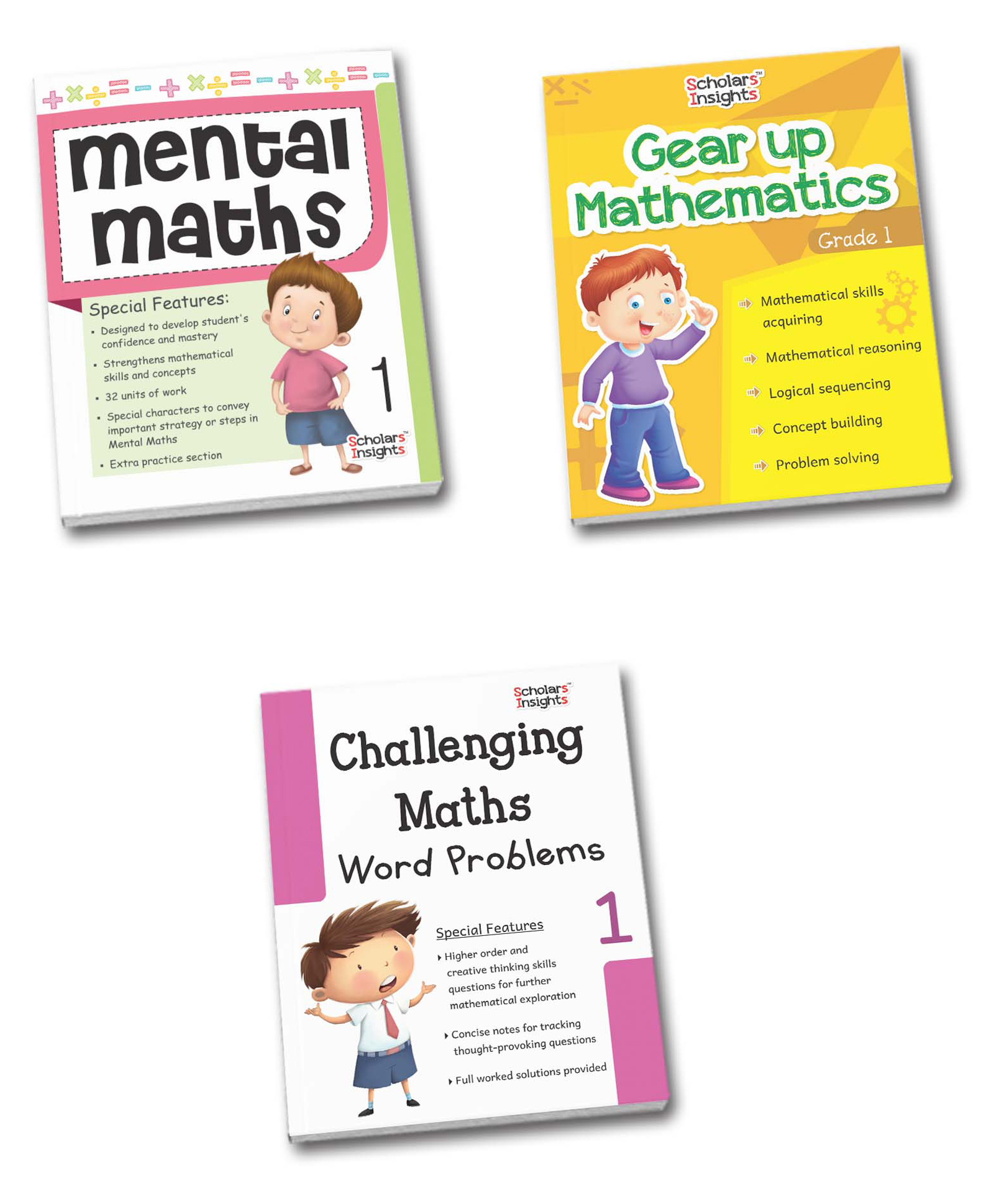 Grade 1 Scholars Insight Mathematics WorkbooksSet of 3 Problem Solving Book for Kids-image-45