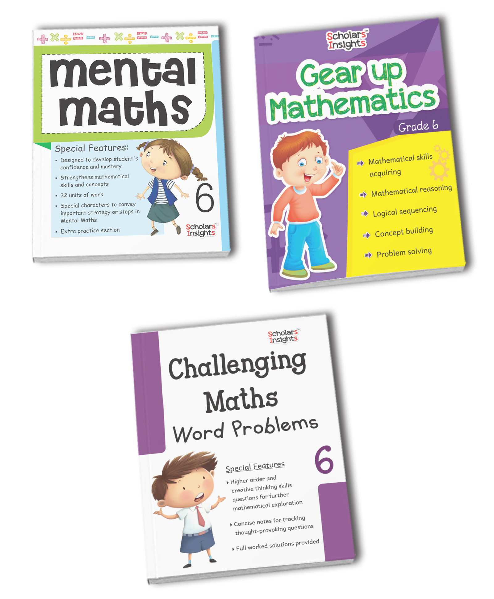 scholars insights Scholars Insight Combo Set of Students Mathematics Workbooks For Grade 6| Set of 4| Problem Solving Book for Kids Ages 11 - 12 Years English-picture-12