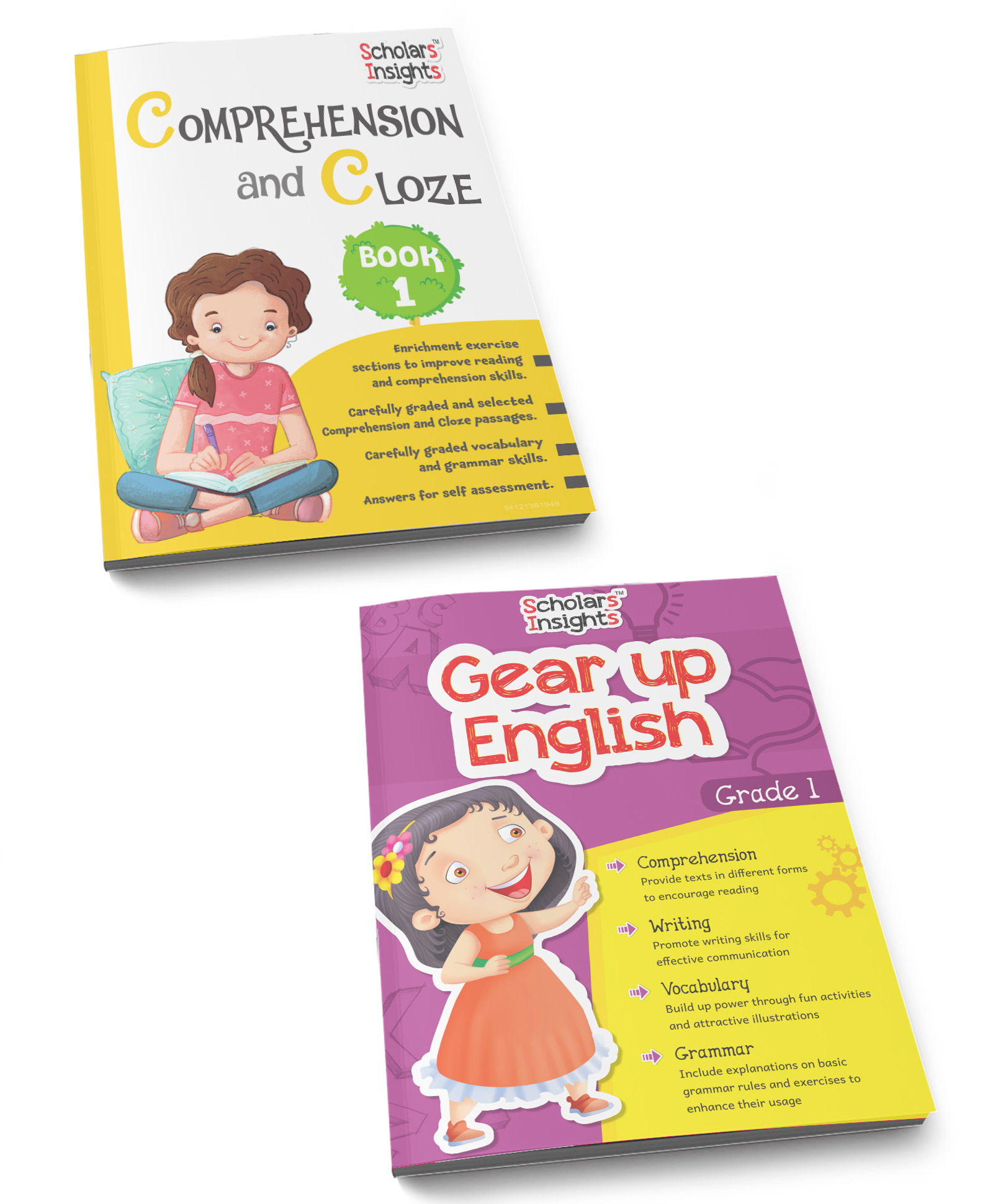 scholars insights Combo Set of Comprehension & Composition English Grammar  Workbooks Grade 1| Set of 2-picture-31