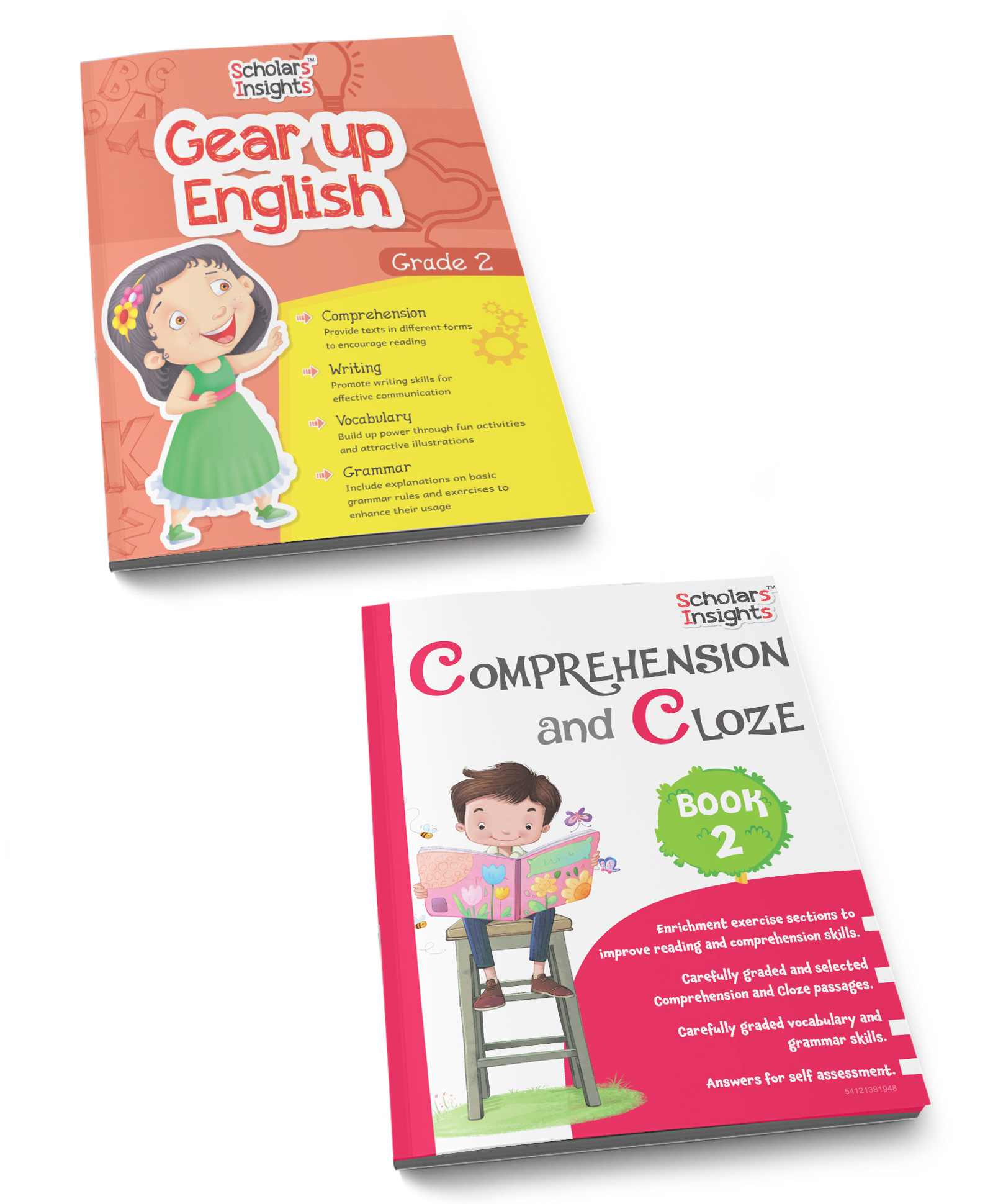 Combo Set of Comprehension & Composition English Grammar Workbooks Grade 2| Set of 2 Ages 7 - 8 Years  English-image-3