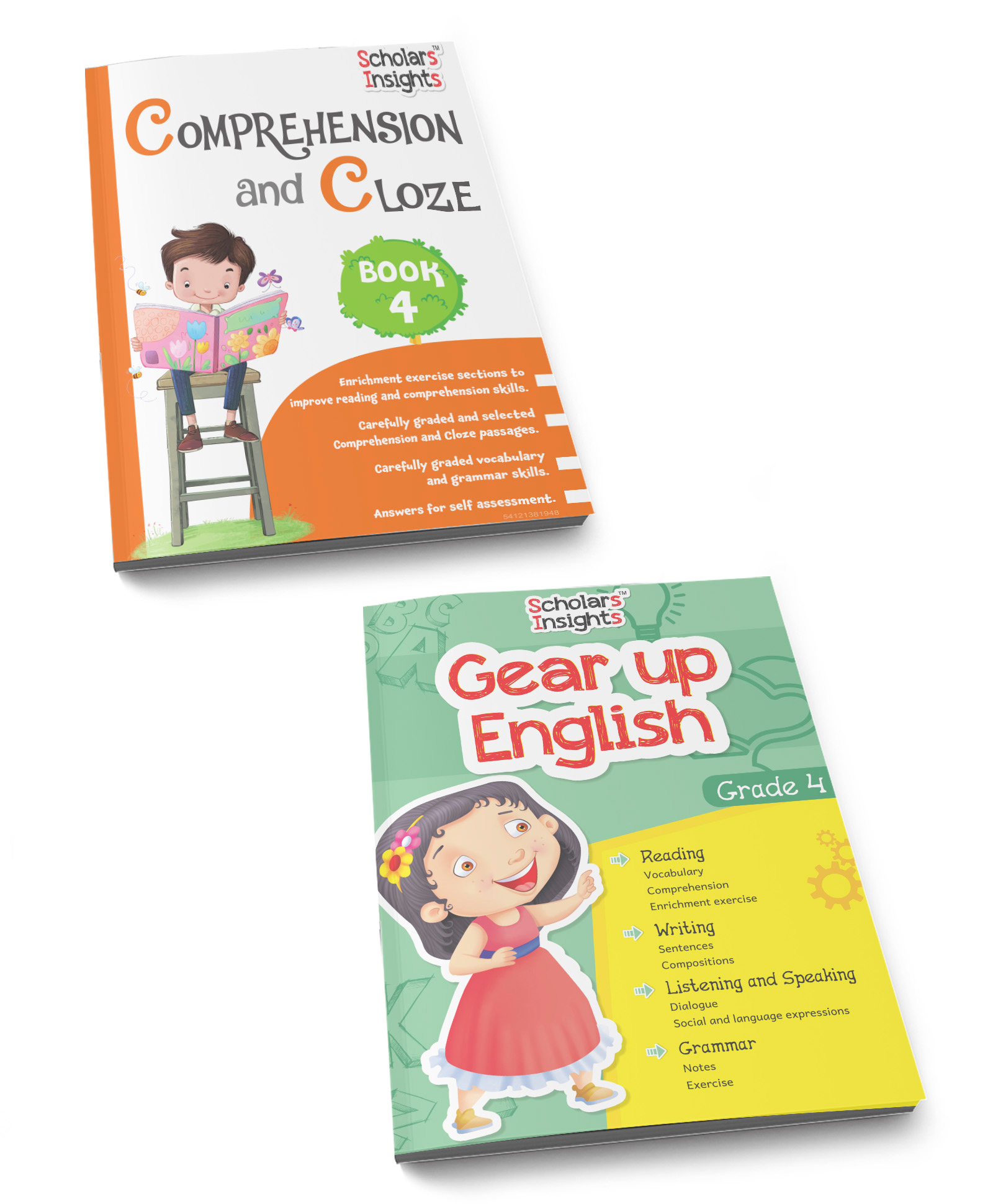 scholars insights Combo Set of Comprehension & Composition English Grammar Workbooks Grade 4| Set of 2 Ages 9 - 10 Years  English-picture-15