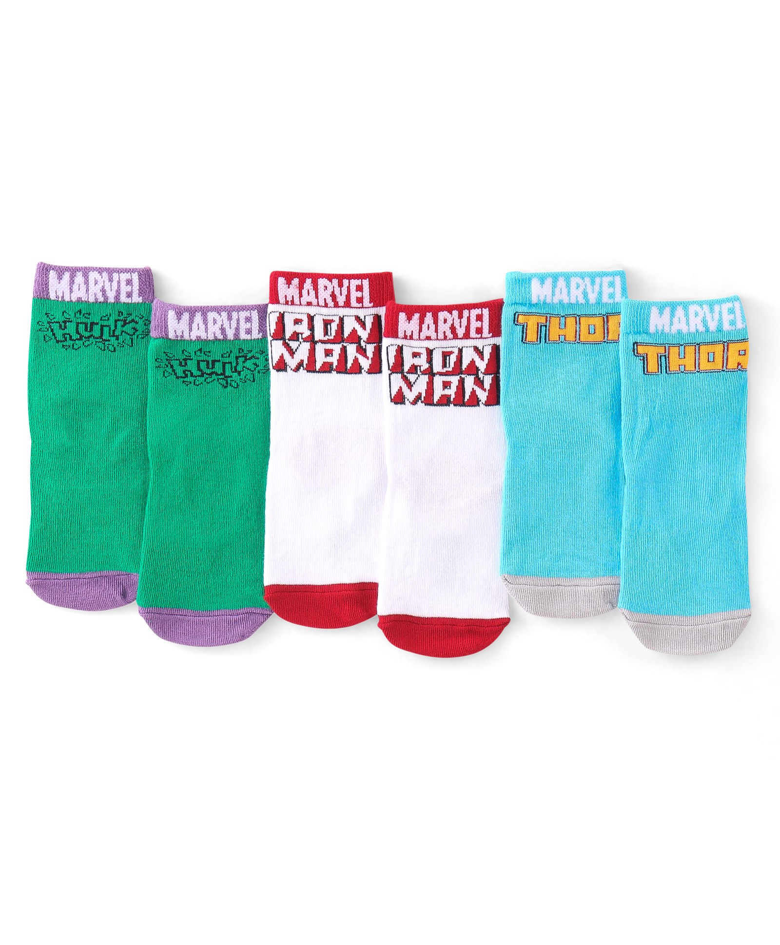 Pine Kids Marvel Non Terry Ankle Length Anti-Bacterial Socks Avengers Graphics Pack of 3 - Multicolor-image-28