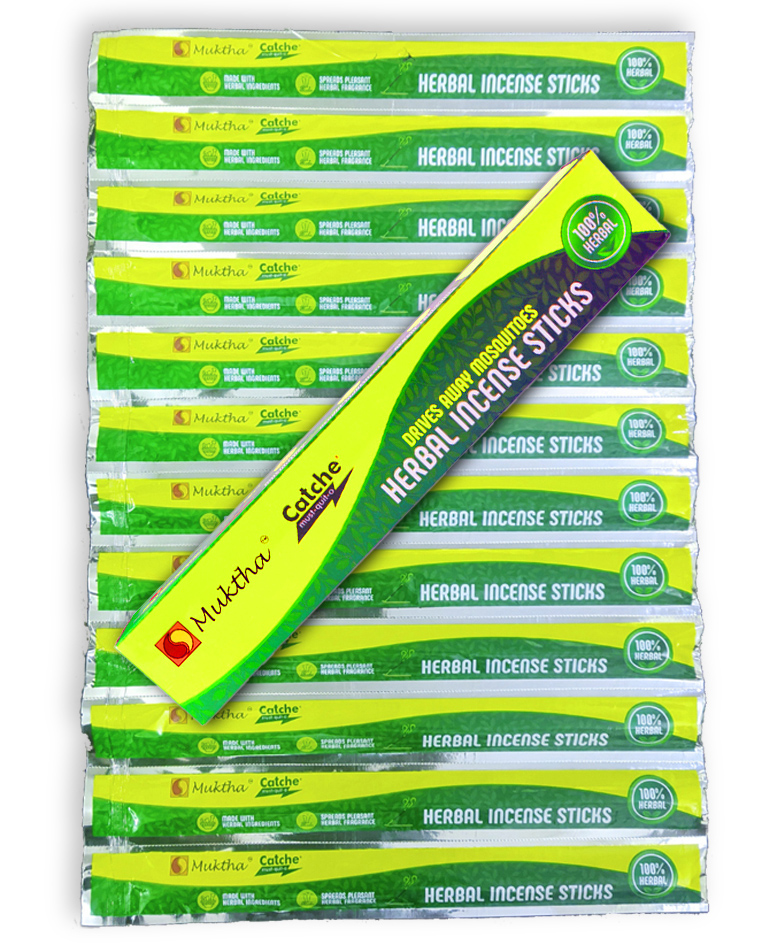 Catche Herbal Mosquito Incense Sticks (120 sticks) (Pack of 2)