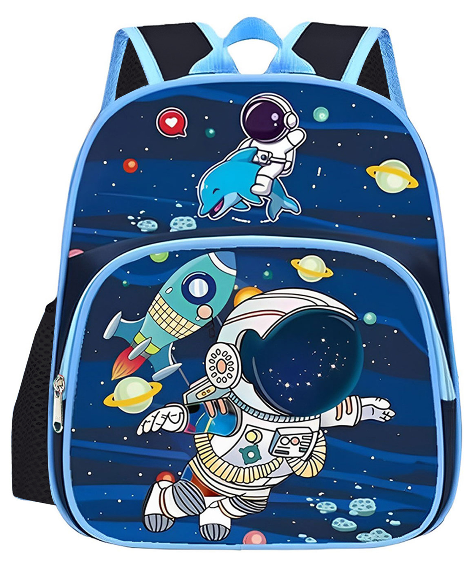 Frantic Premium Quality design Blue Space Fish Bag for Kids-picture-11