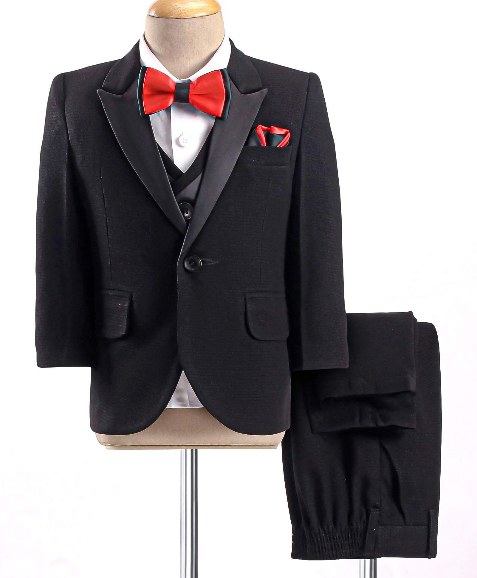 Robo Fry Full Sleeves Party Suit Solid Colour - Black-image-34