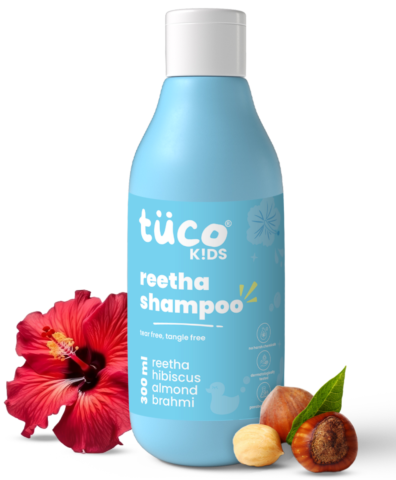 TuCo Intelligent Kids Mild Shampoo 300ml with Soapnut, Henna, Hibiscus and Pomegranate Proven Effectiveness-image-33