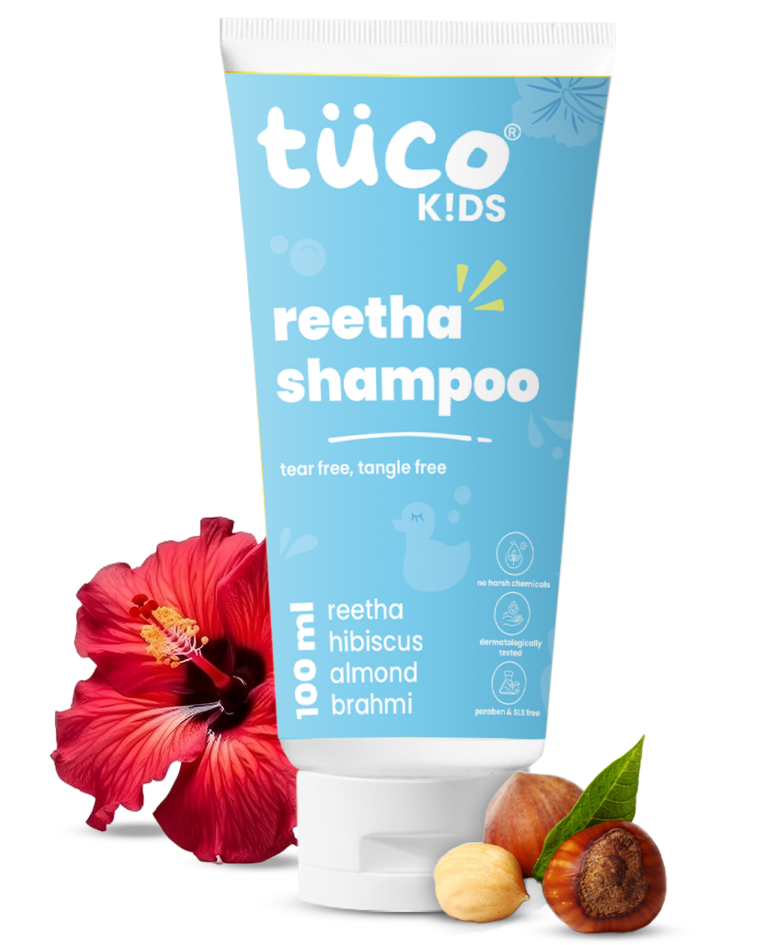 TuCo Intelligent Kids Mild Shampoo 100ml with Soapnut, Henna, Hibiscus and Pomegranate Proven Effectiveness-image-30