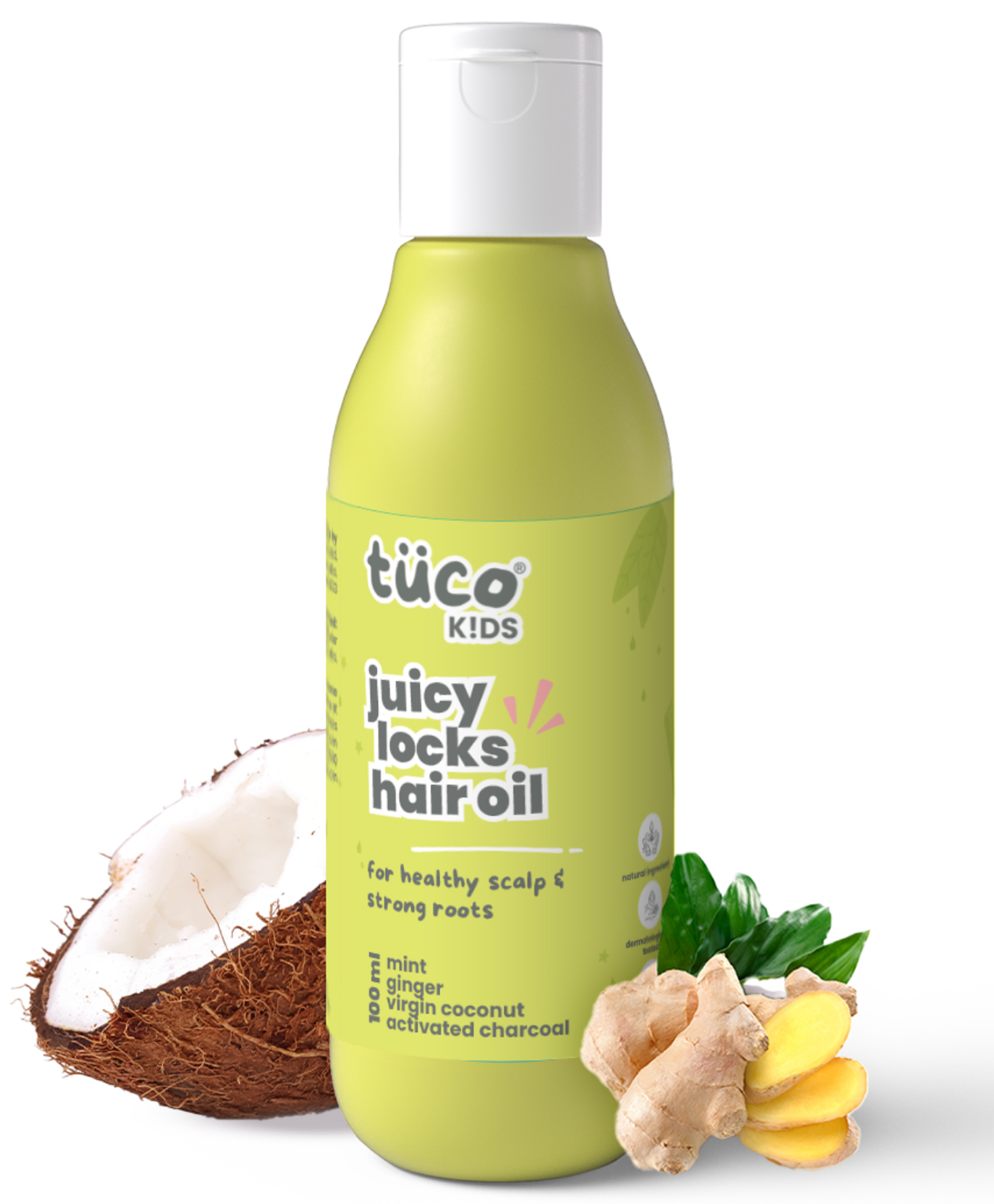 TuCo Intelligent Kids Hair Oil 100ml with Coconut, Mint, Ginger and Wintergreen For Itchy Scalp and Rough Hair-image-21