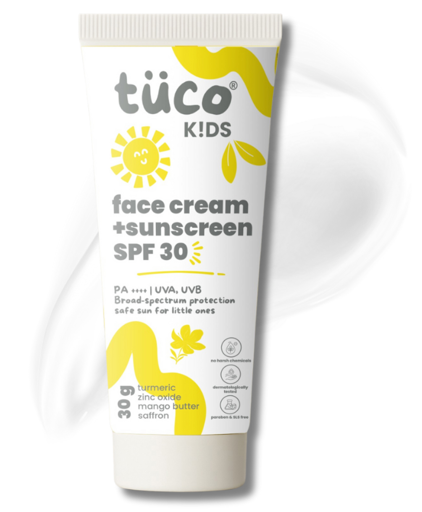 TuCo Intelligent Kids Saffron Face Cream & Sunscreen UVA/B SPF 30 ++ Proven Effectiveness - 50g-image-23
