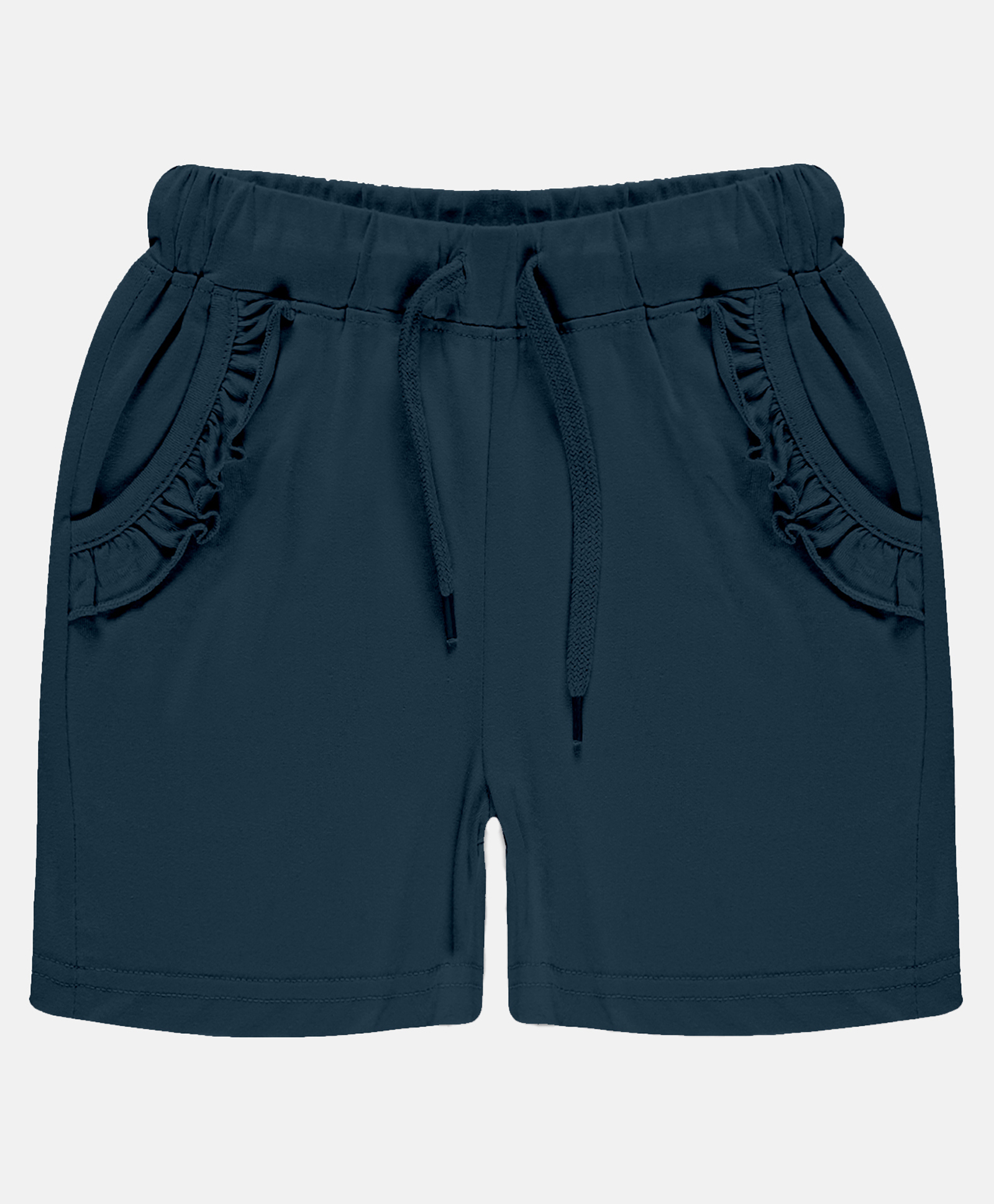 Kiddopanti Frill Detailed Pocket Hot Shorts -  Navy Blue-picture-26