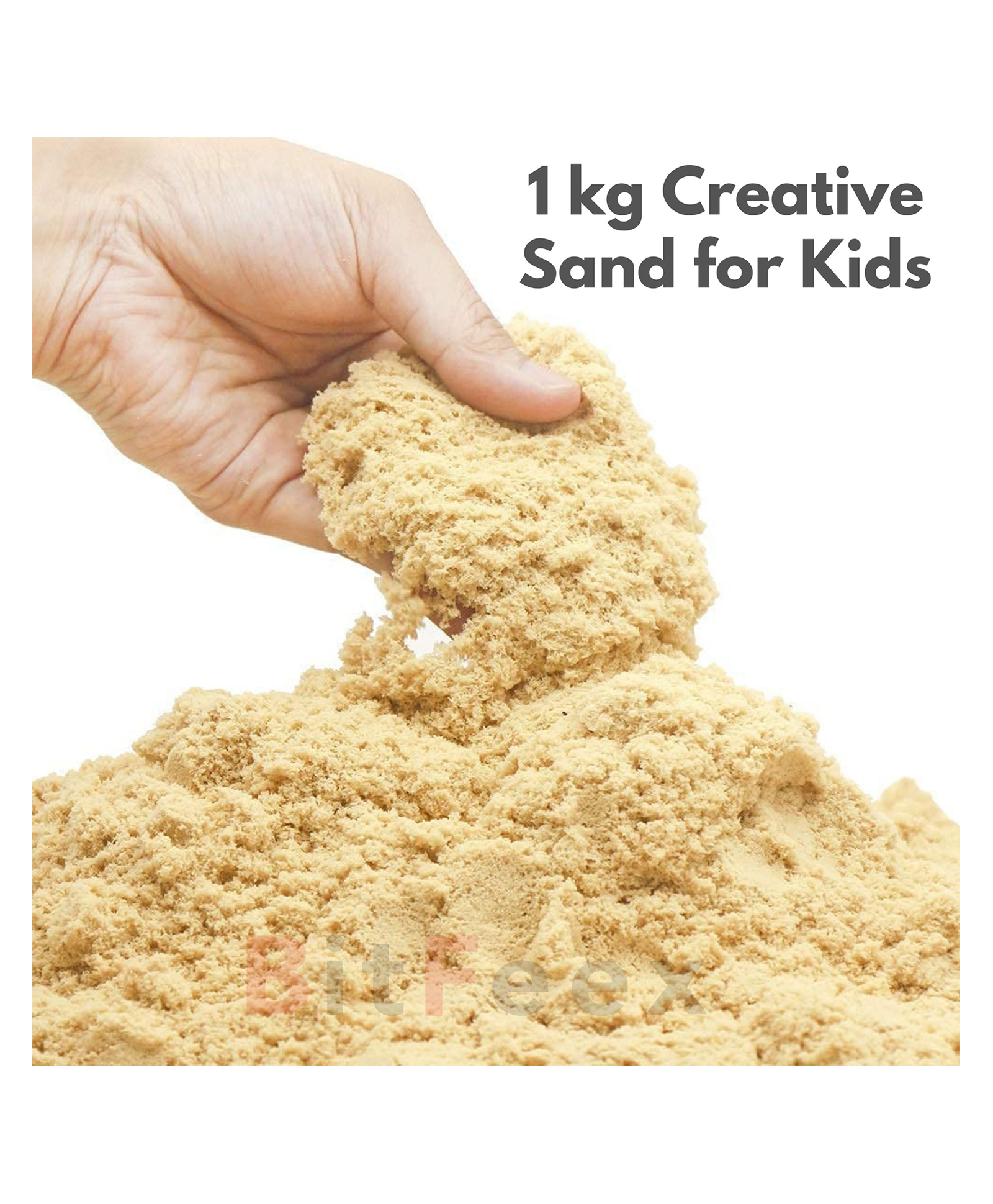 BitFeex Creative Sand for Kids Natural Kinetic Sand Activity Play -1 Kg
