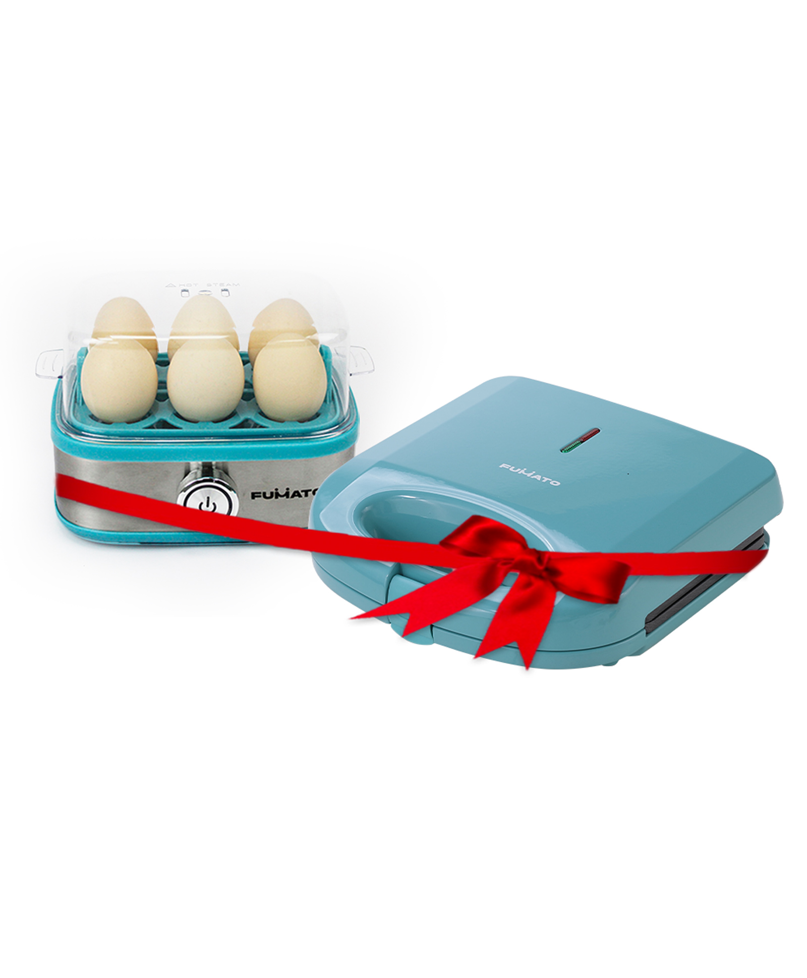 FUMATO 750W 2 Slice Toast Sandwich Maker and 2 in 1 Electric Egg Boiler Machine & Egg Poacher (210W)- Misty Blue-image-30