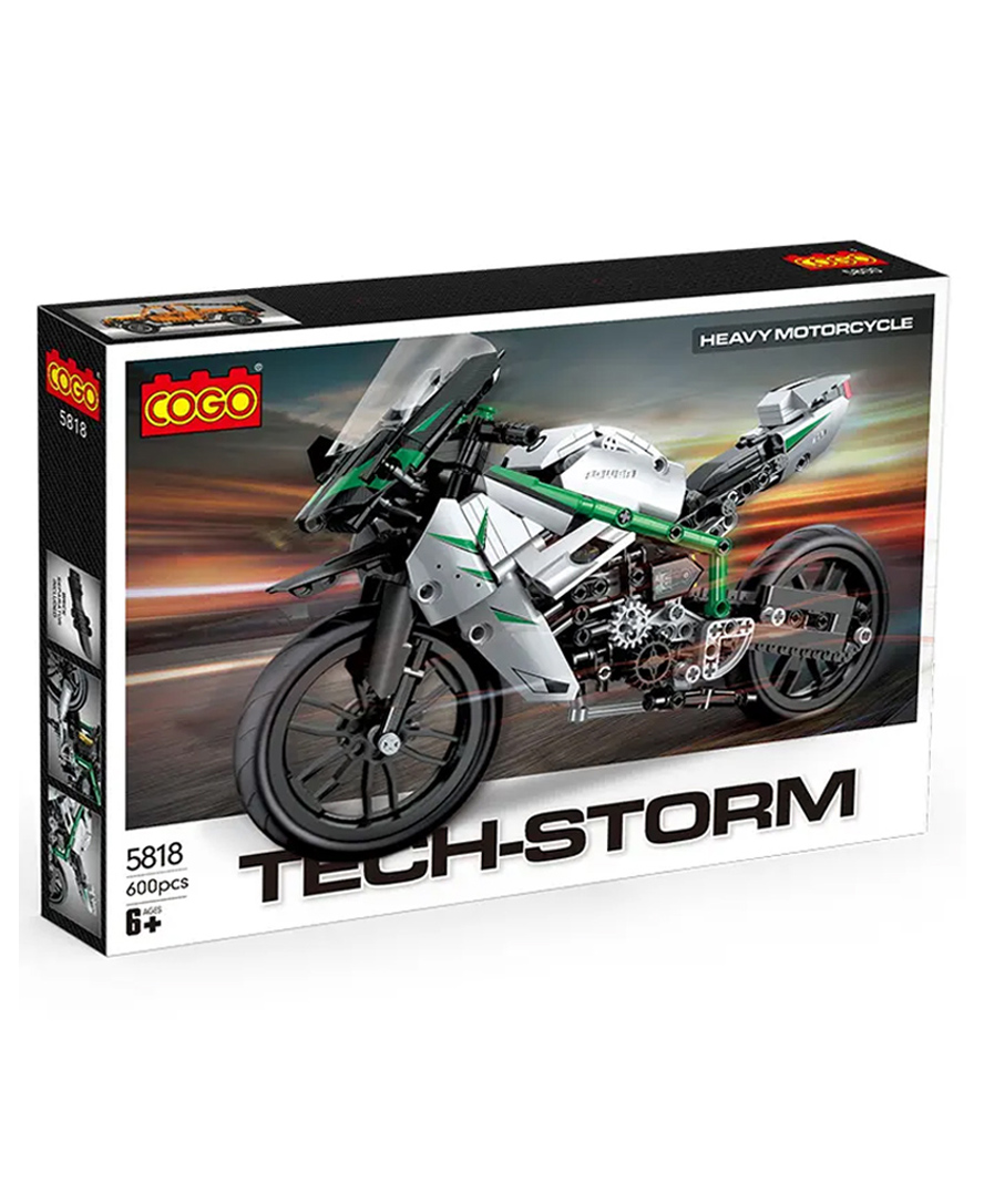 AKN TOYS cogo Technic assemble toy educational kid building block motorcycle kids -(colour may vary)-picture-16
